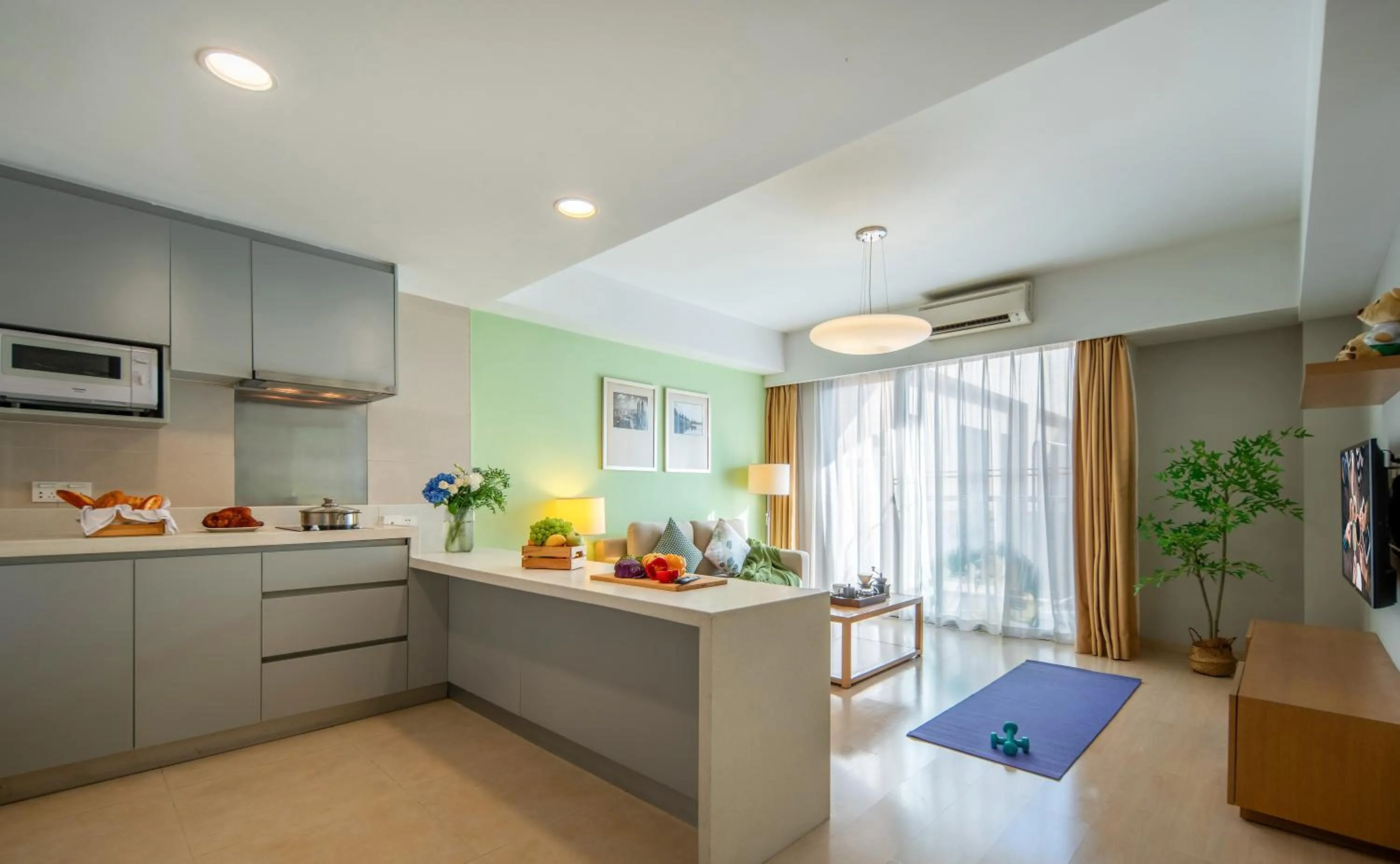 Kitchen or kitchenette in Citadines Zhuankou Wuhan
