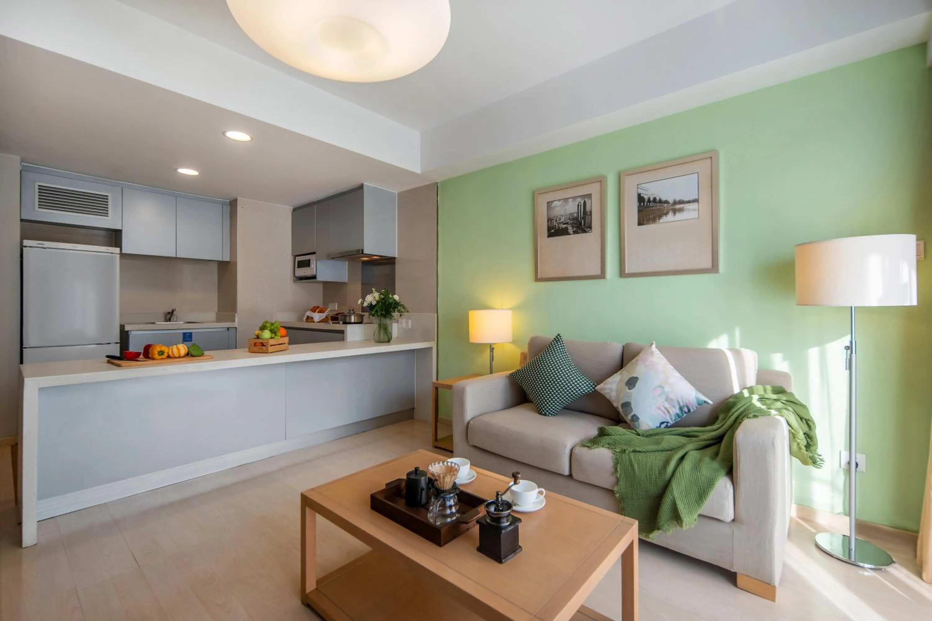 Living room in Citadines Zhuankou Wuhan