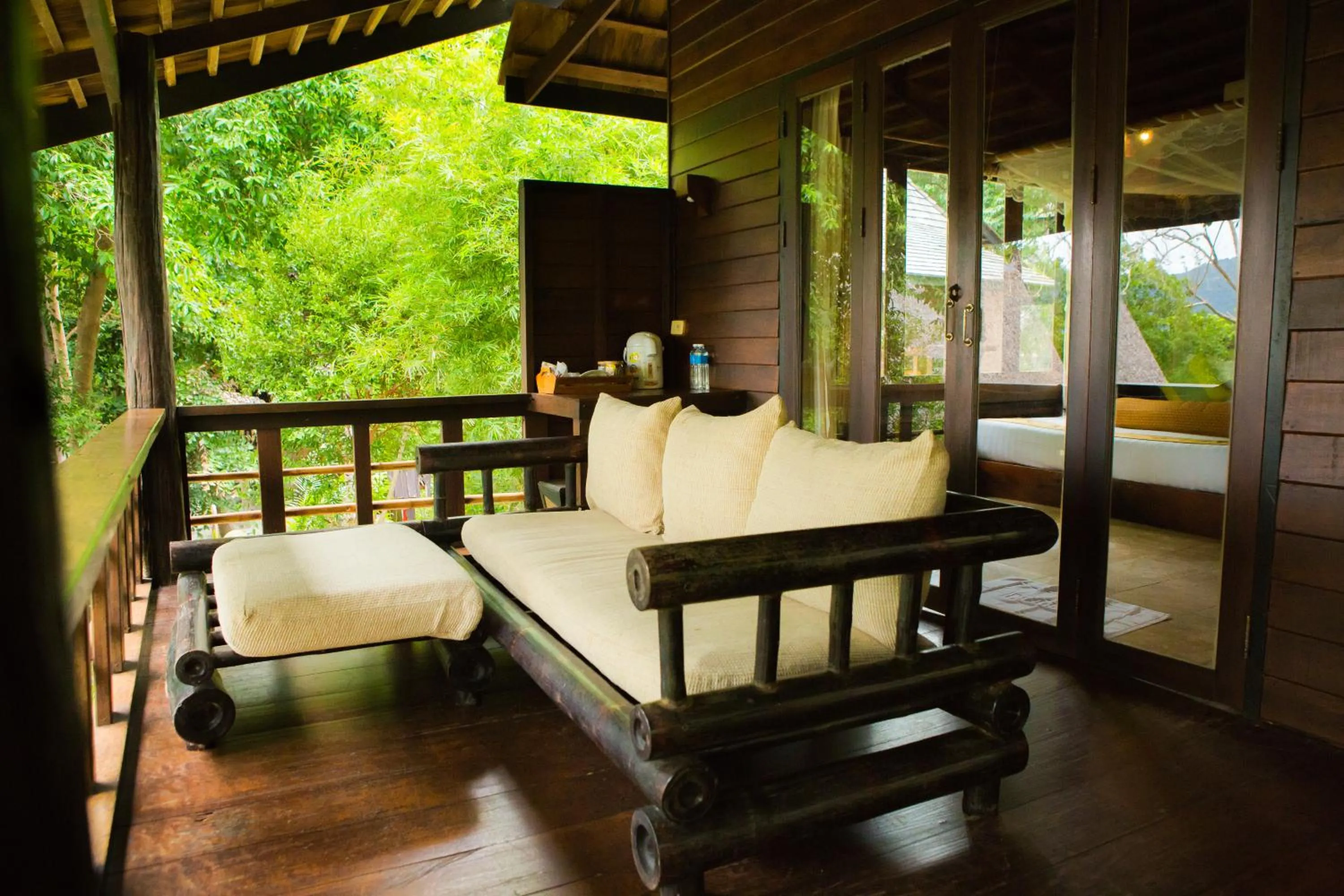 Balcony/Terrace, Bed in Sensi Paradise Beach Resort