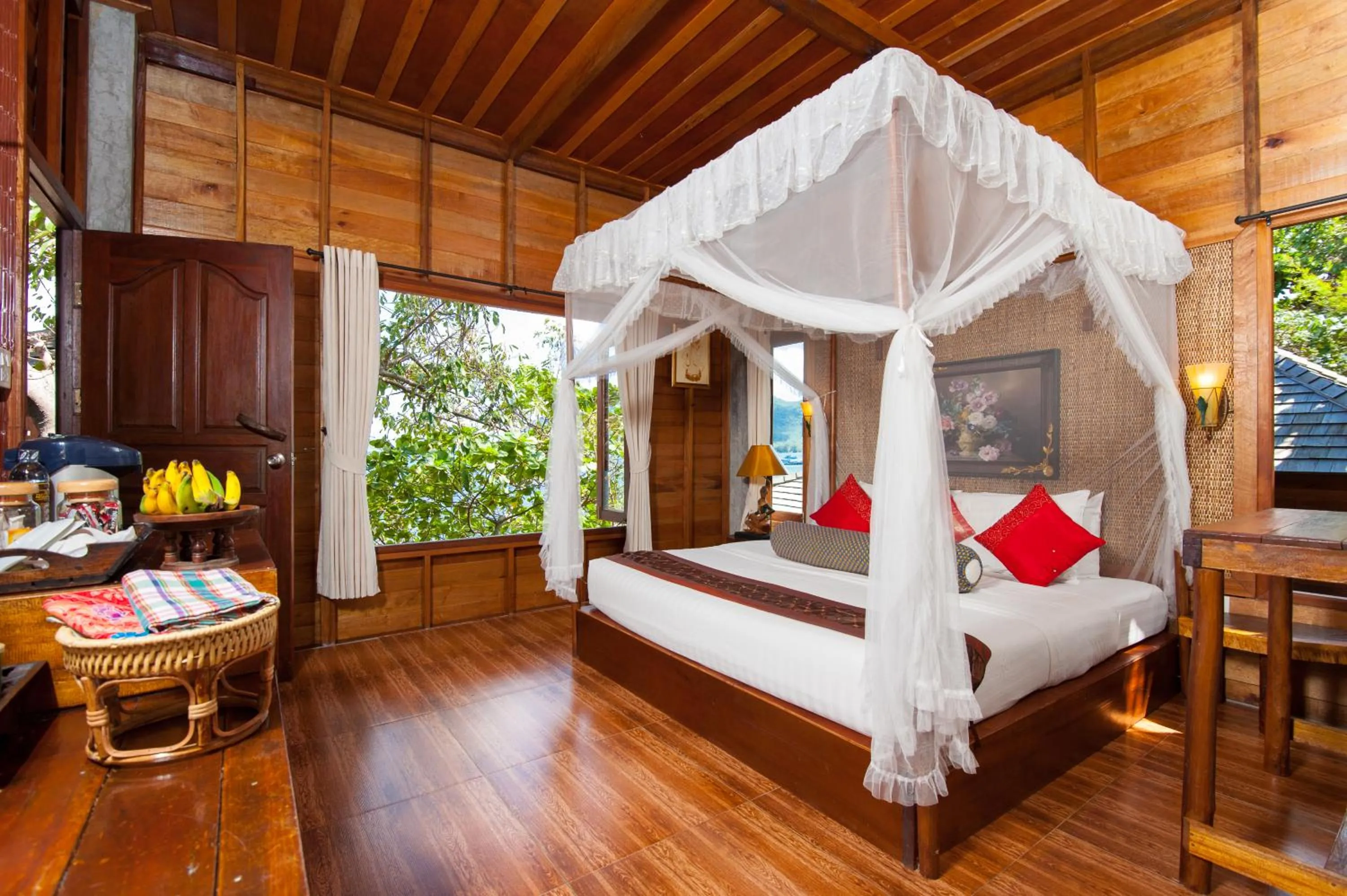 Bed in Sensi Paradise Beach Resort
