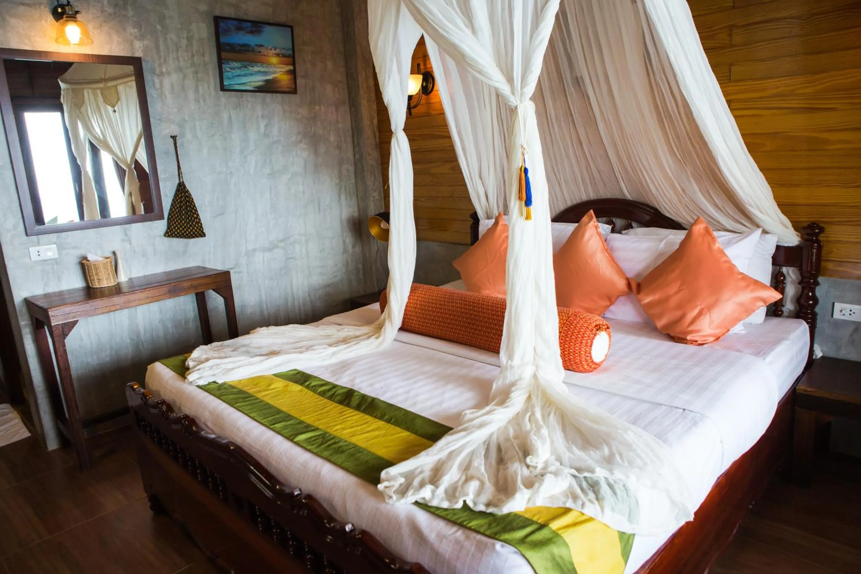 Bed in Sensi Paradise Beach Resort