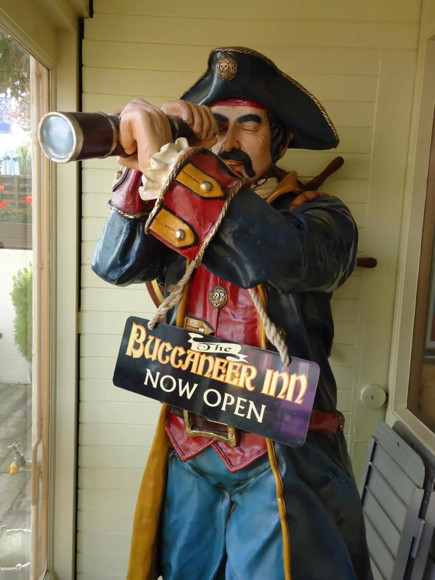 Text overlay in The Buccaneer Inn