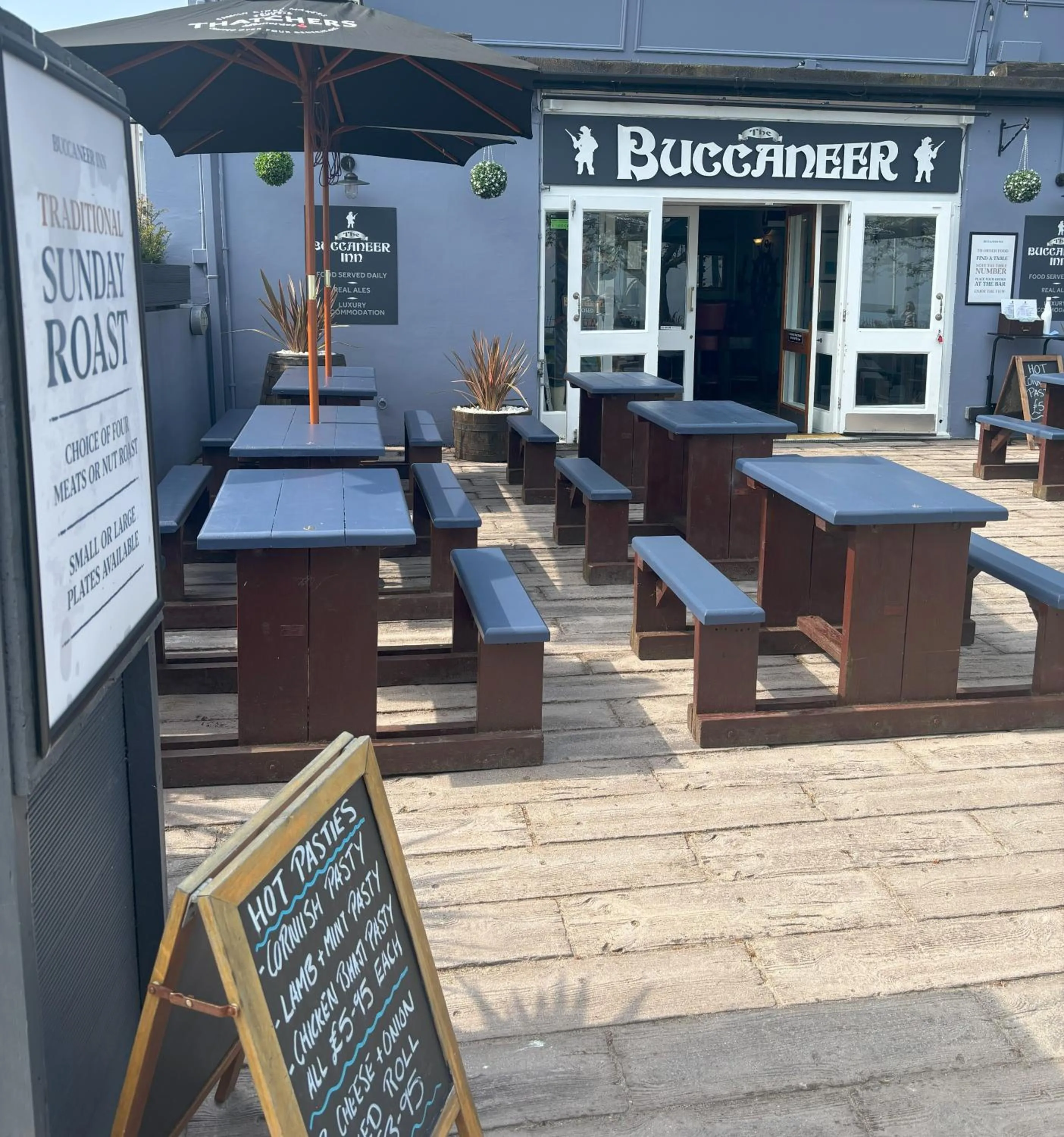 Patio in The Buccaneer Inn