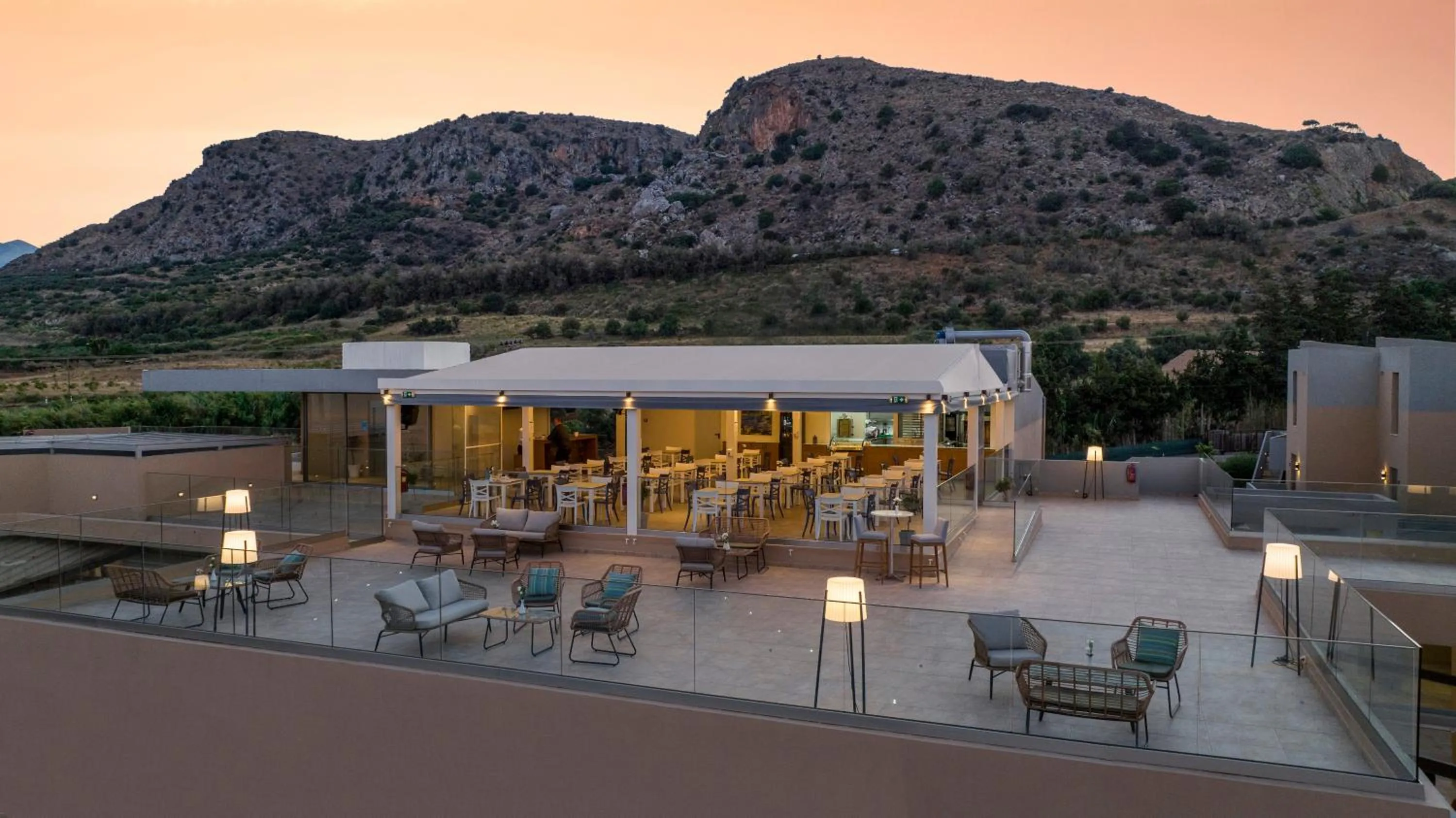 Patio in Kiani Beach Resort Family All Inclusive