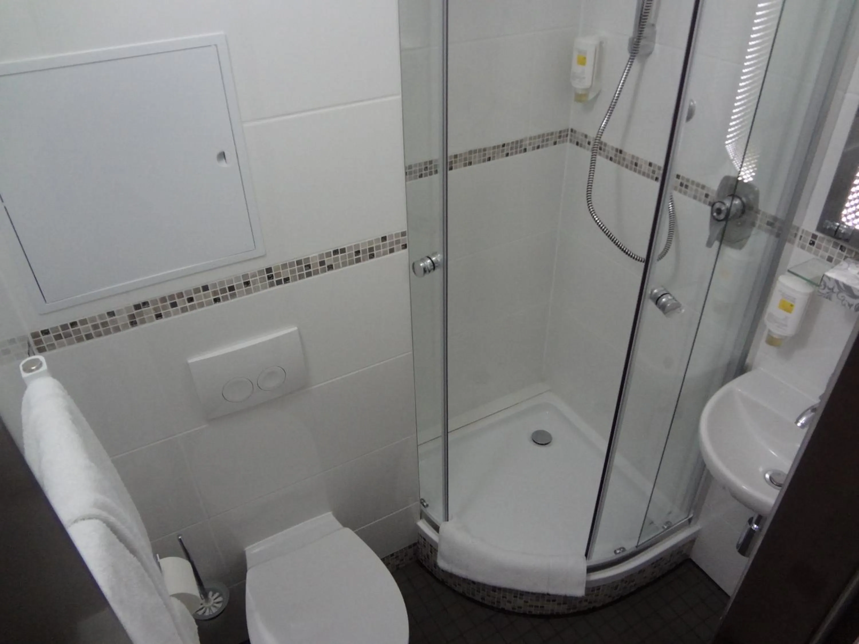 Shower in Hotel Mainbogen