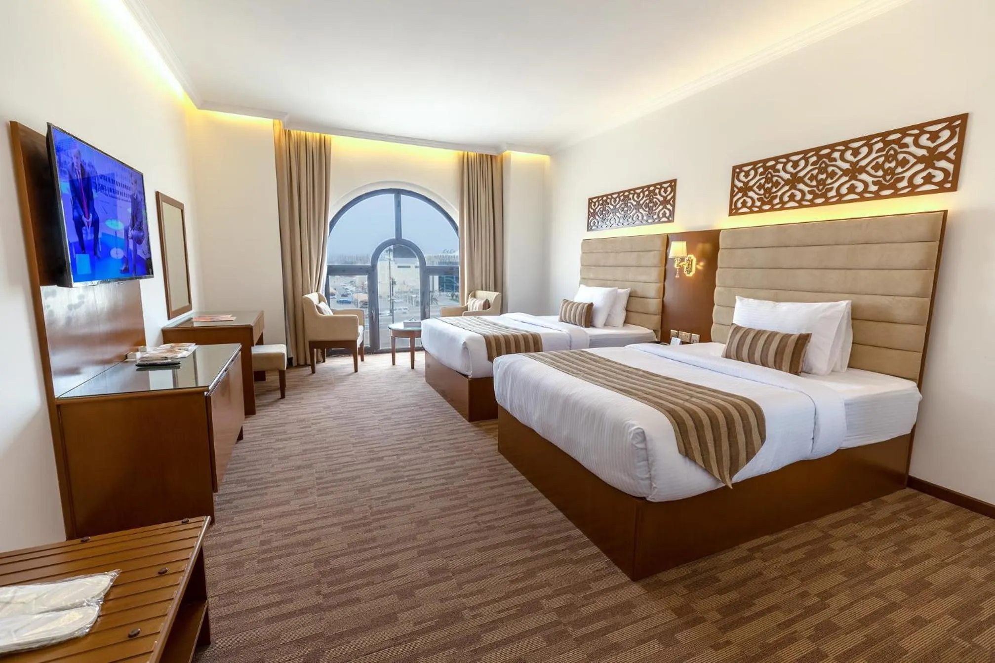 Bedroom, Bed in Hamdan Plaza Hotel Salalah, an HTG Hotel