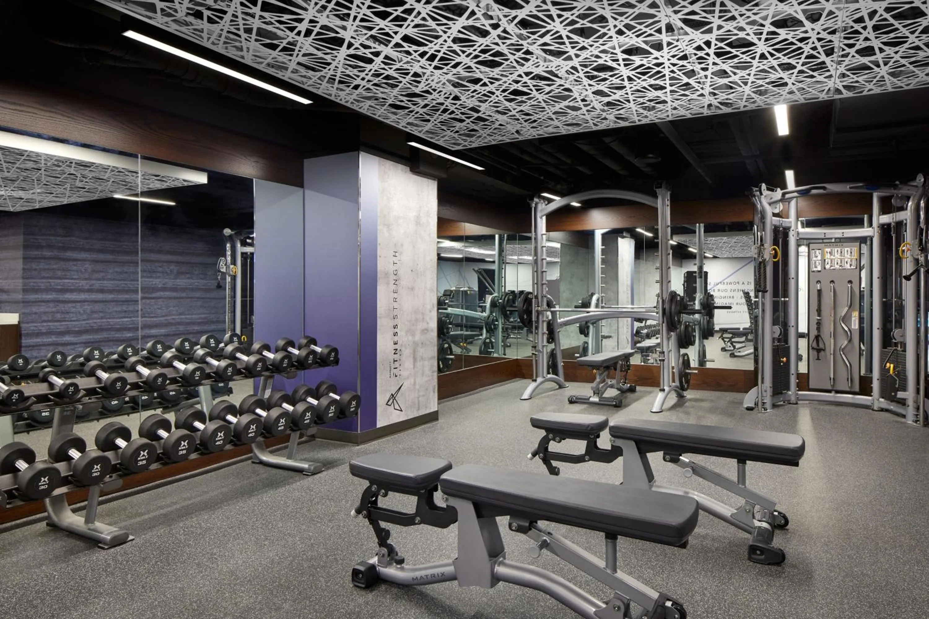 Fitness centre/facilities in Washington Marriott at Metro Center