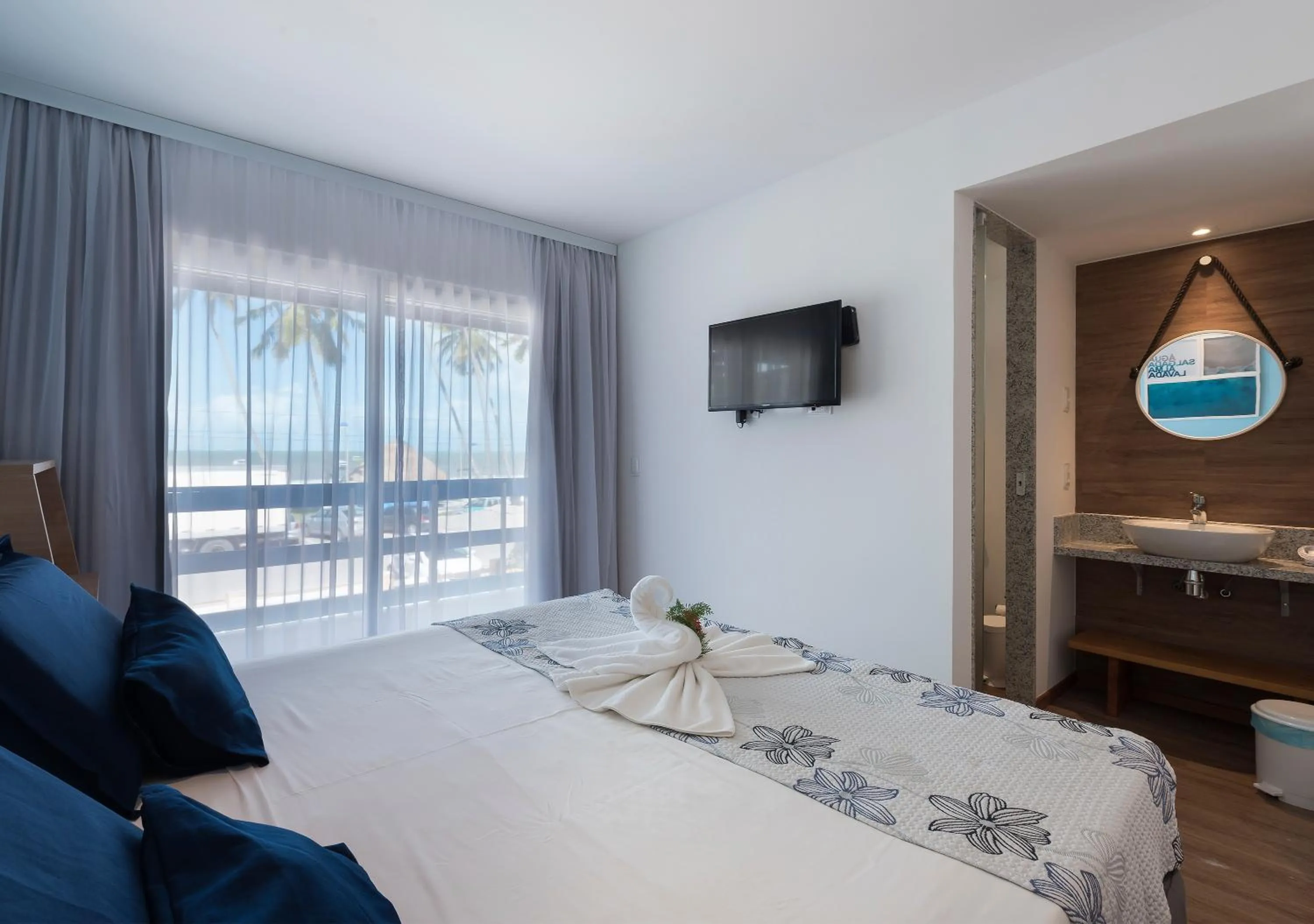 Bed in Pousada Olho D'água