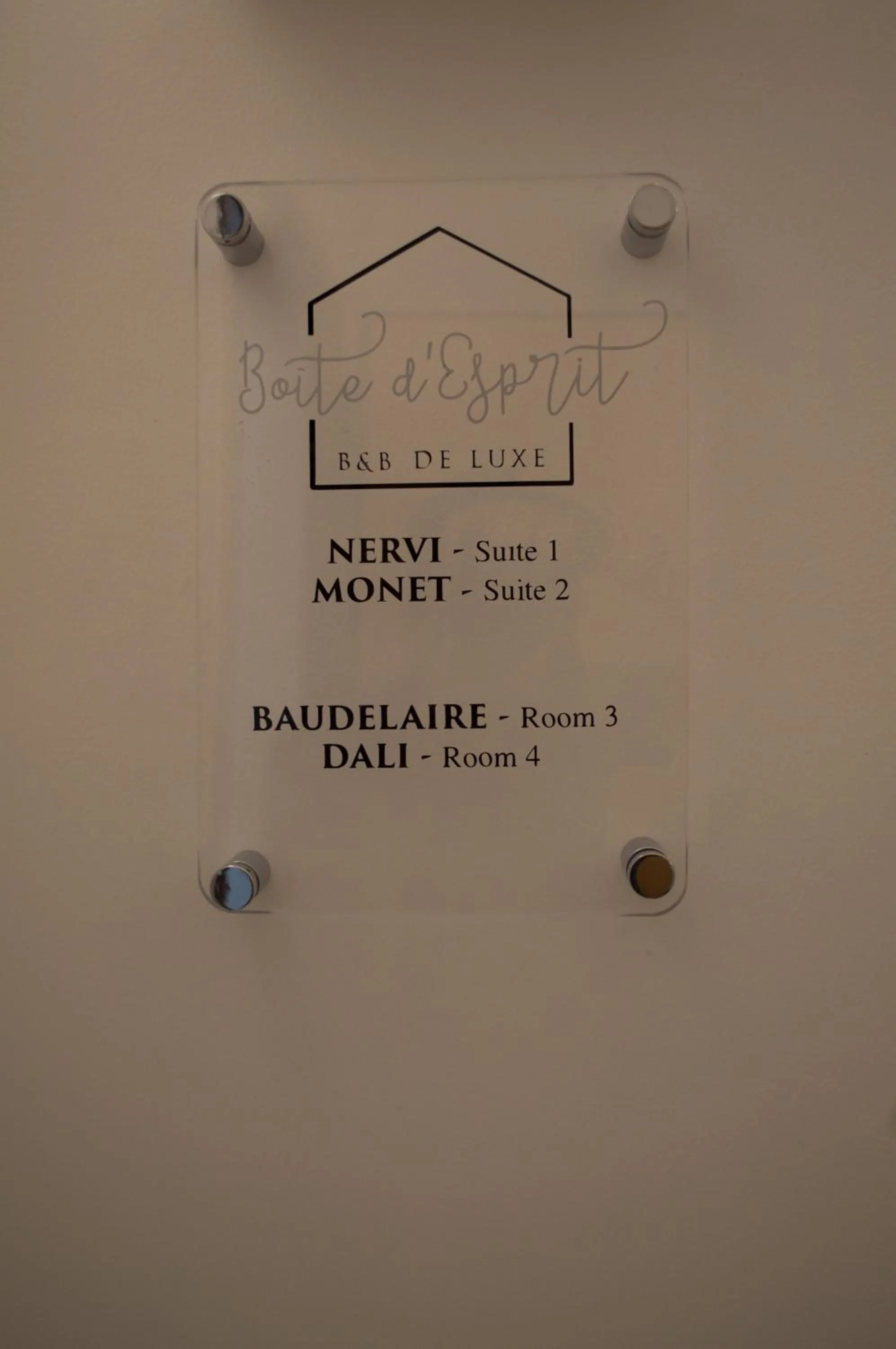 Boite d'Esprit b&b de luxe