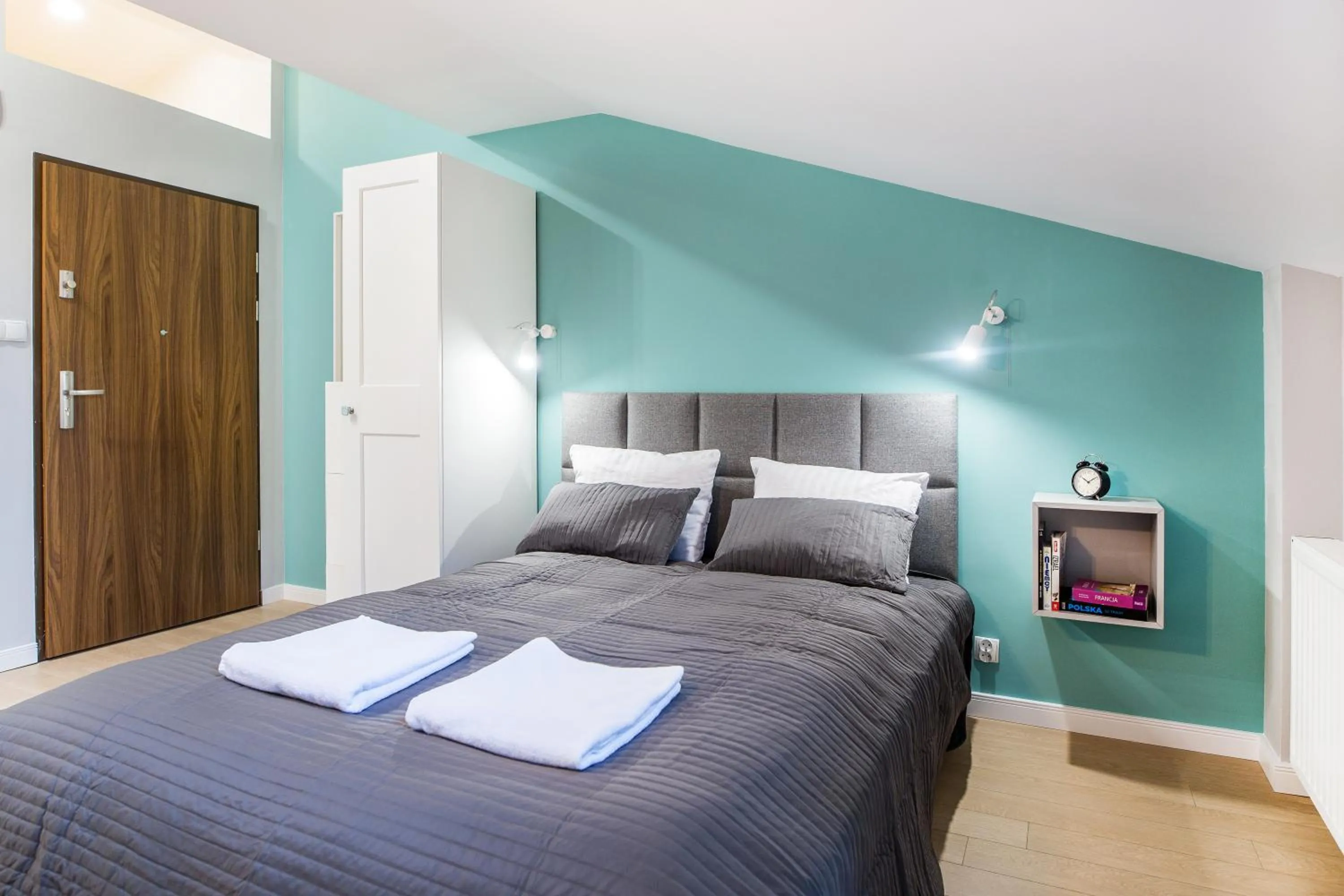 Bed in Krakow Central Apartments