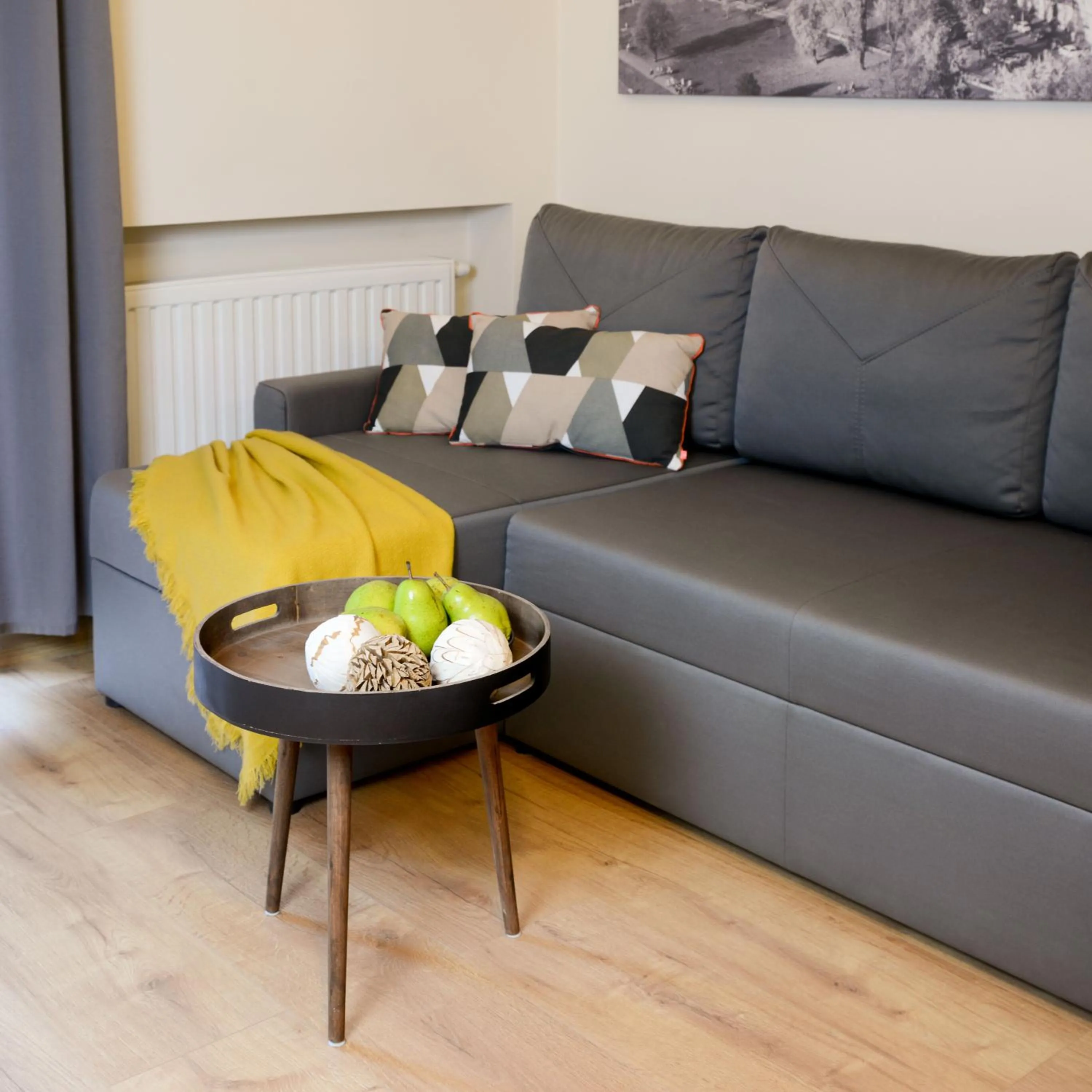 Seating area in Krakow Central Apartments