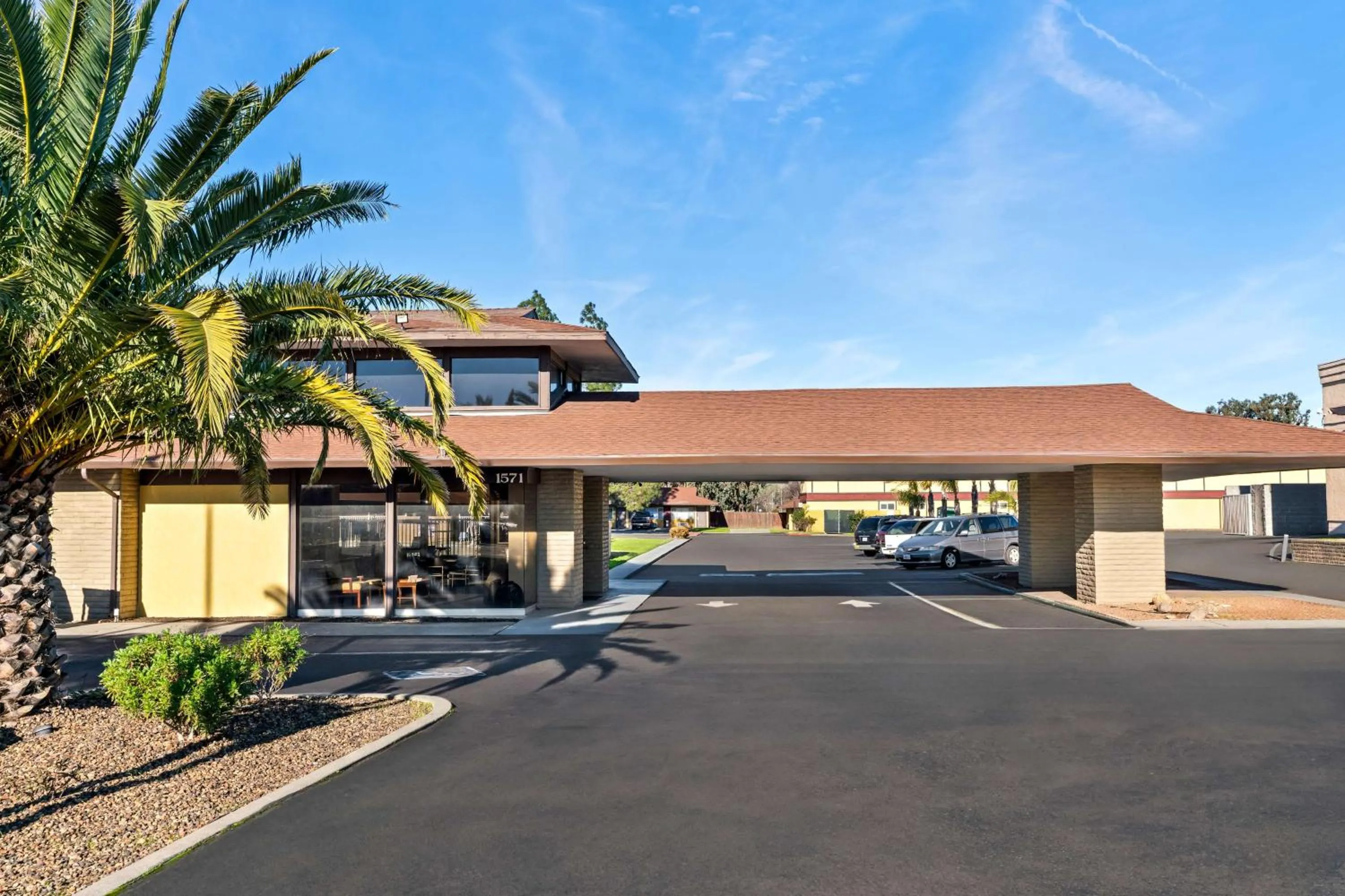 Property building in Americas Best Value Inn Vacaville