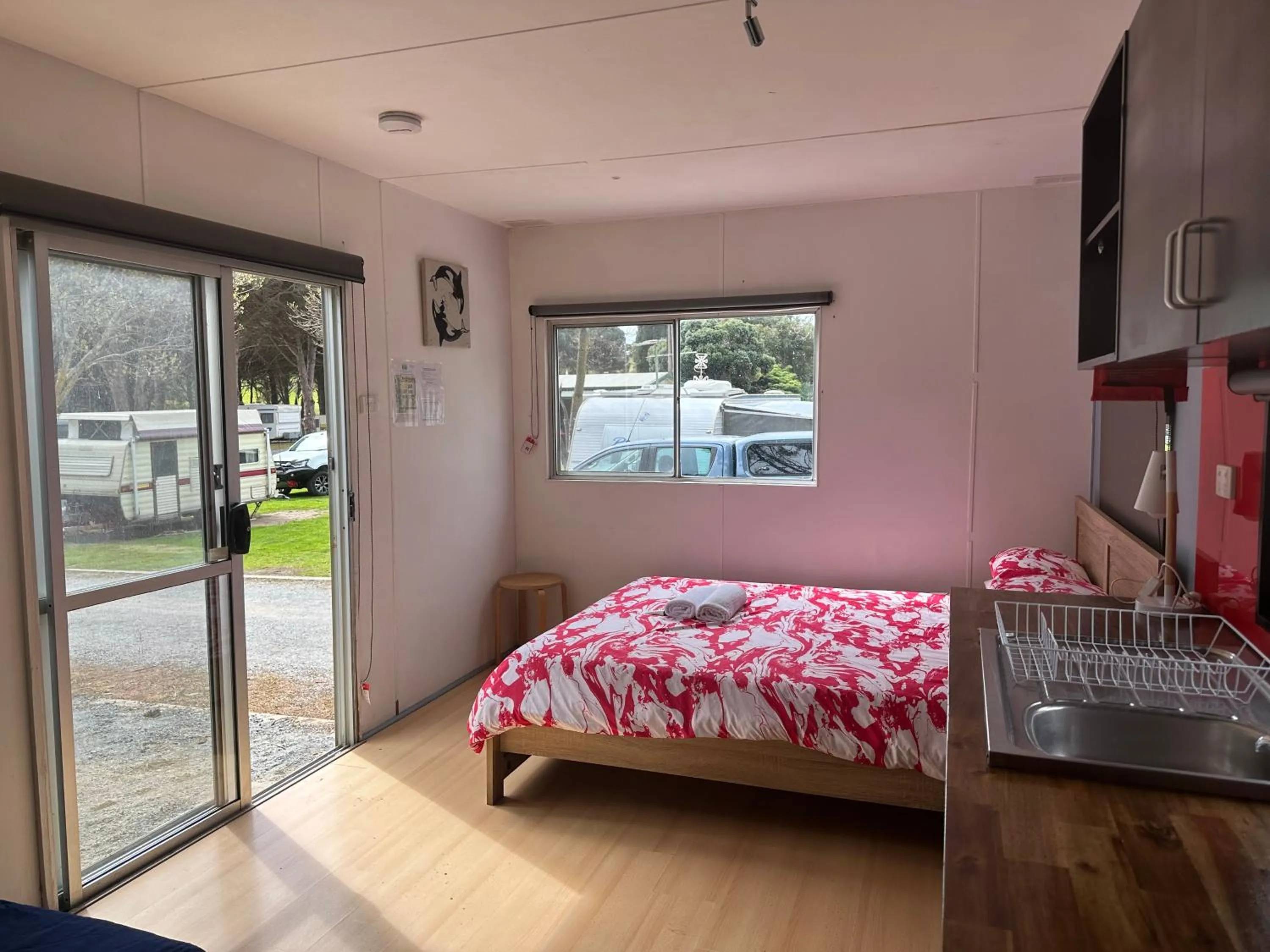 Bed in Second Valley Caravan Park