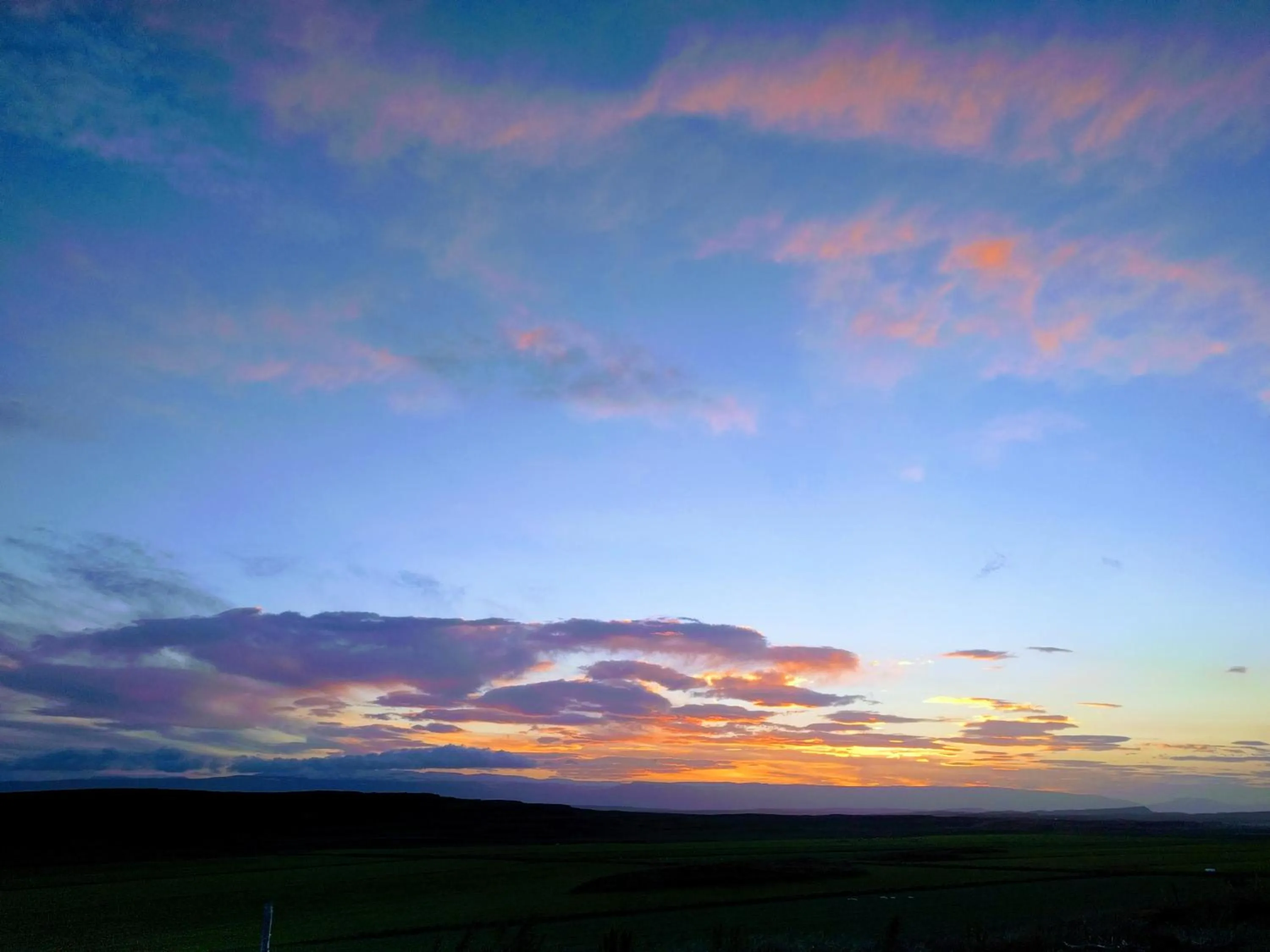 Sunset in Hjartarstaðir Guesthouse