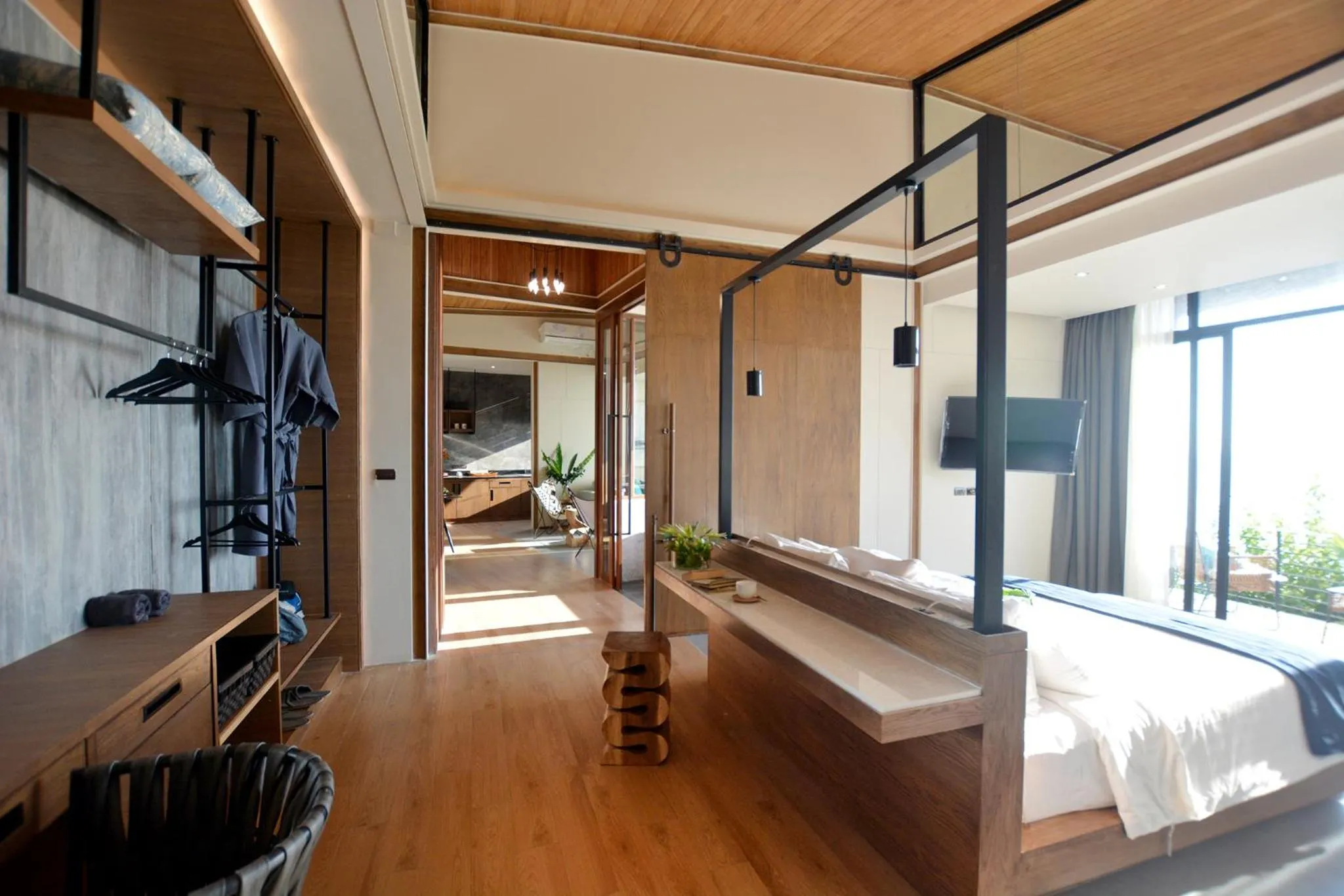 Bed in The Cabin Beach Resort