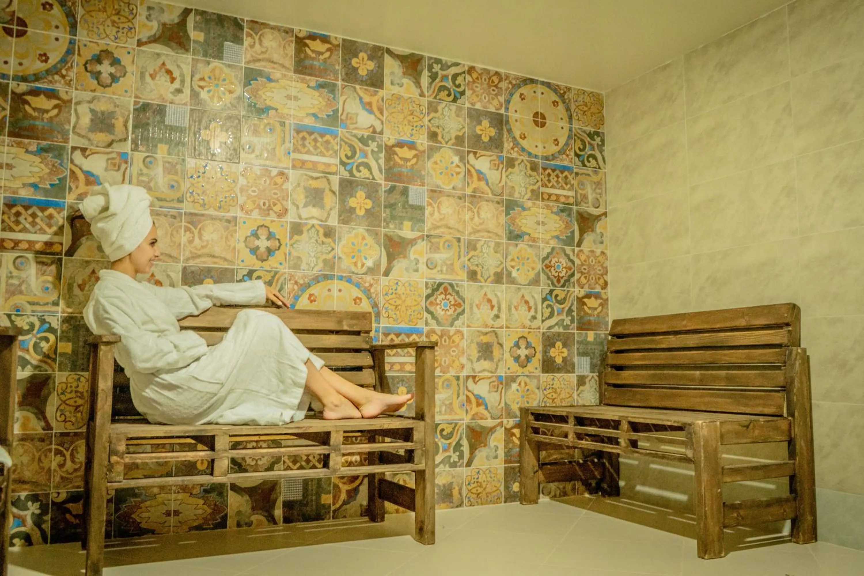 Steam room in Ouednoujoum Ecolodge & Spa