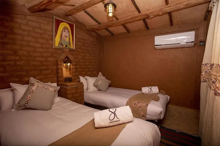 Bed in Ouednoujoum Ecolodge & Spa