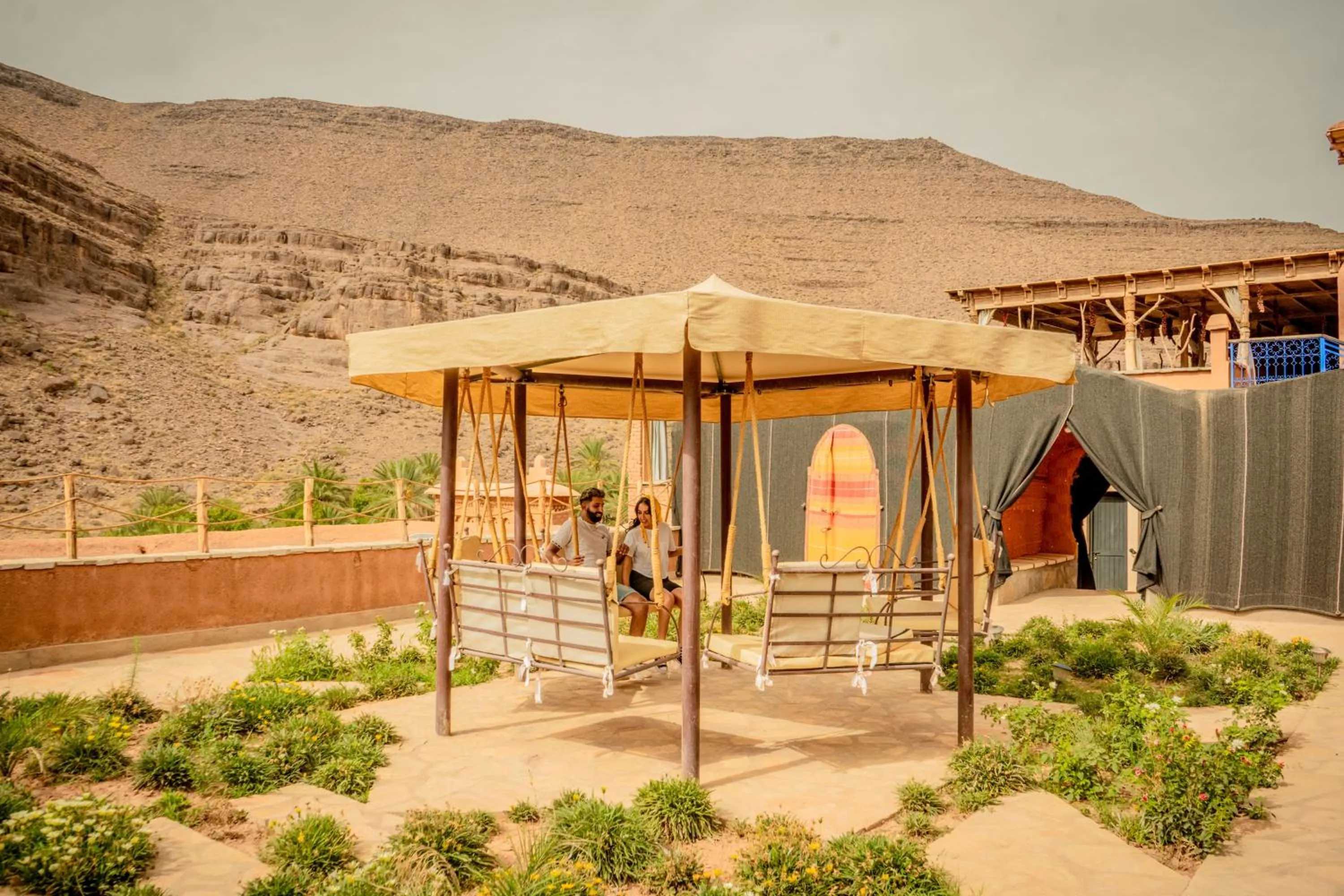 Patio in Ouednoujoum Ecolodge & Spa