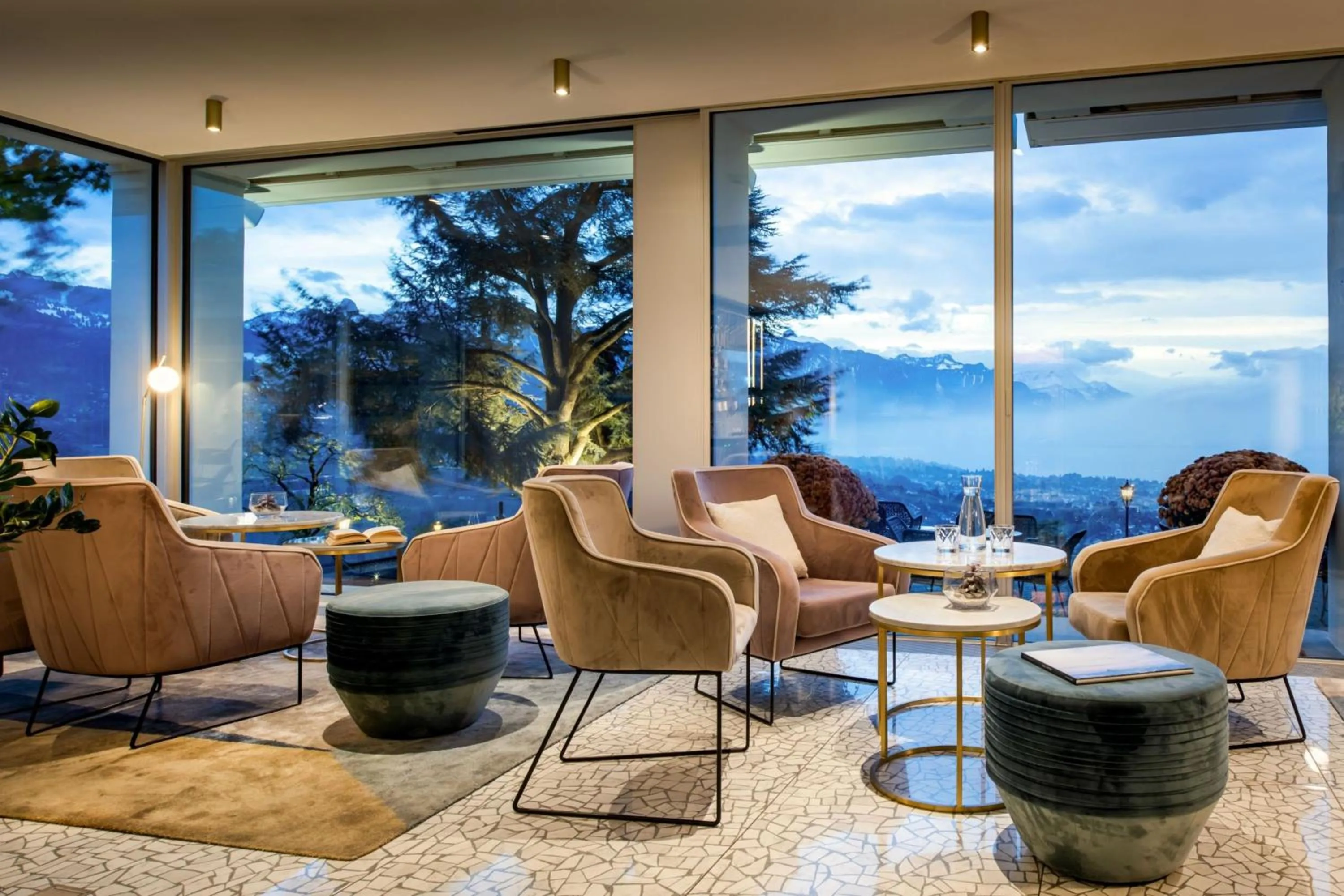 Lounge or bar in Hotel du Léman - Jongny