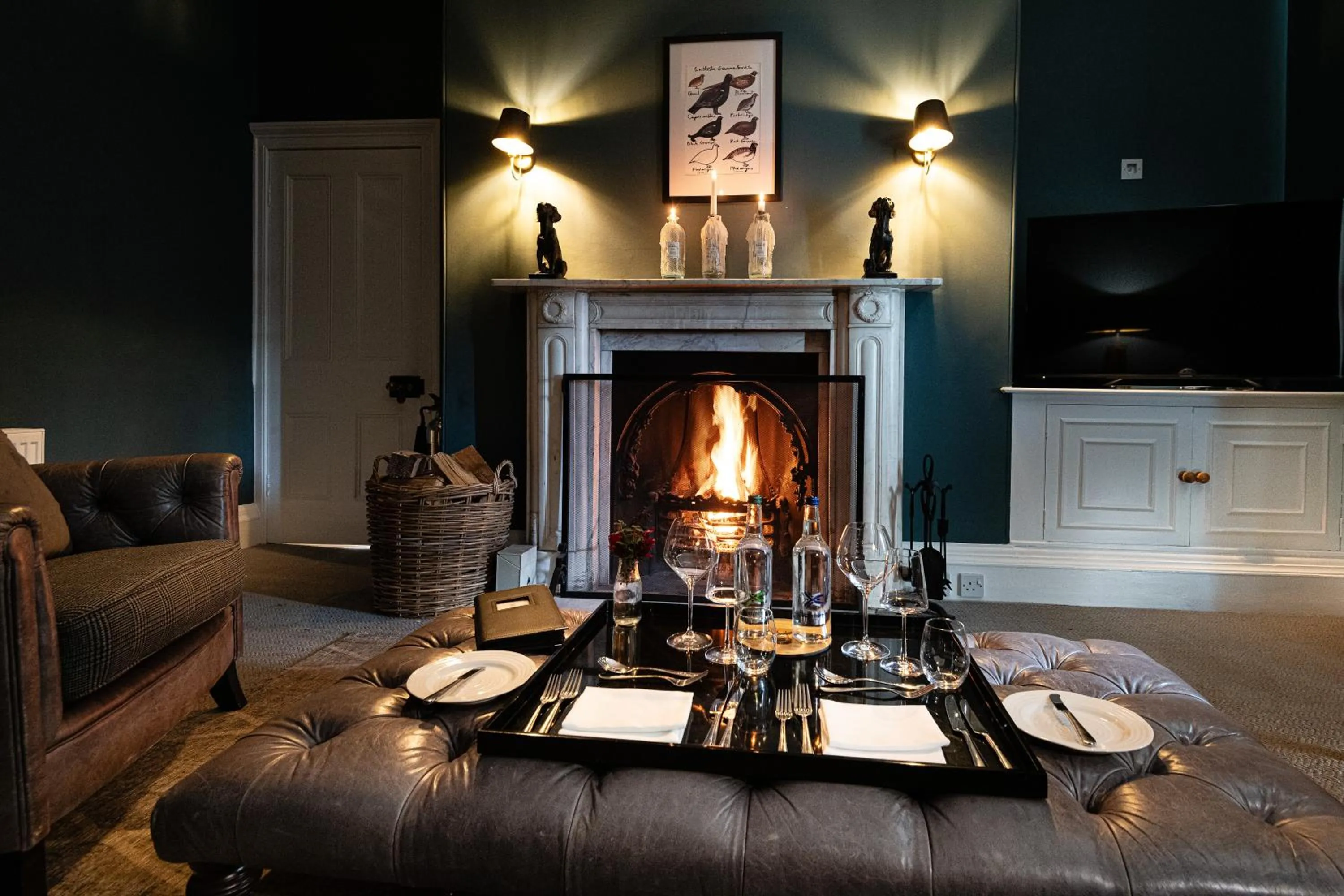 Living room in The Old Manse of Blair, Boutique Hotel & Restaurant