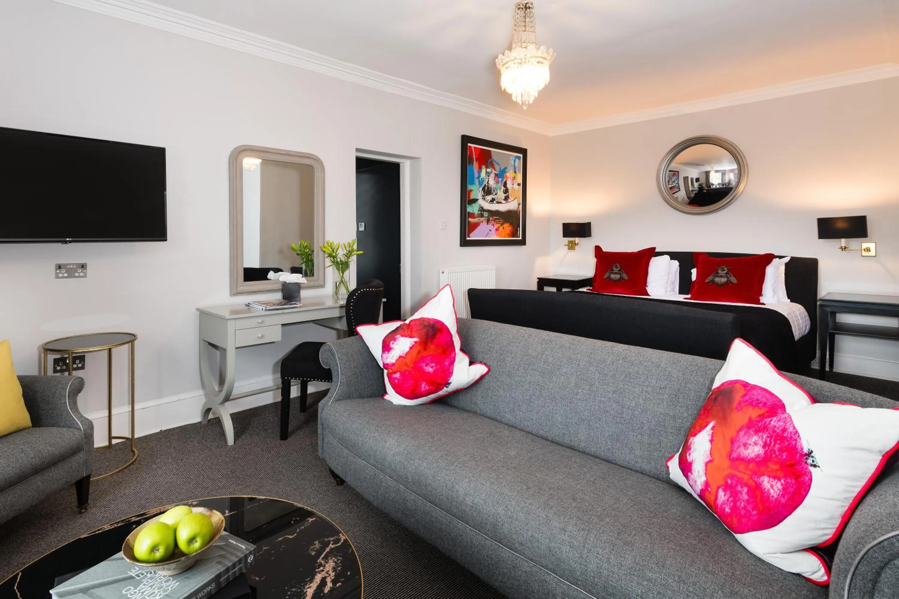 Living room in The Old Manse of Blair, Boutique Hotel & Restaurant
