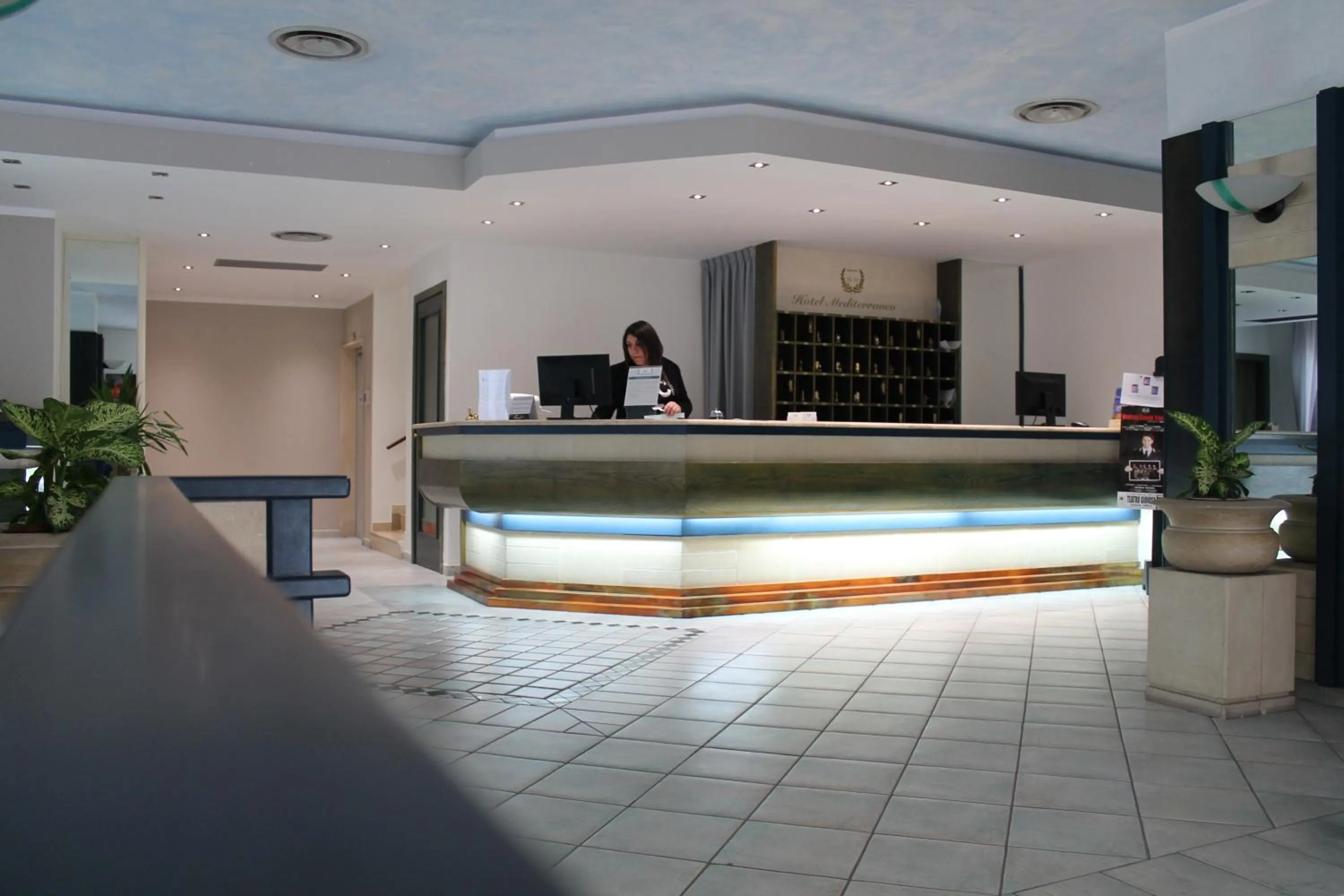 Lobby or reception in Hotel Mediterraneo
