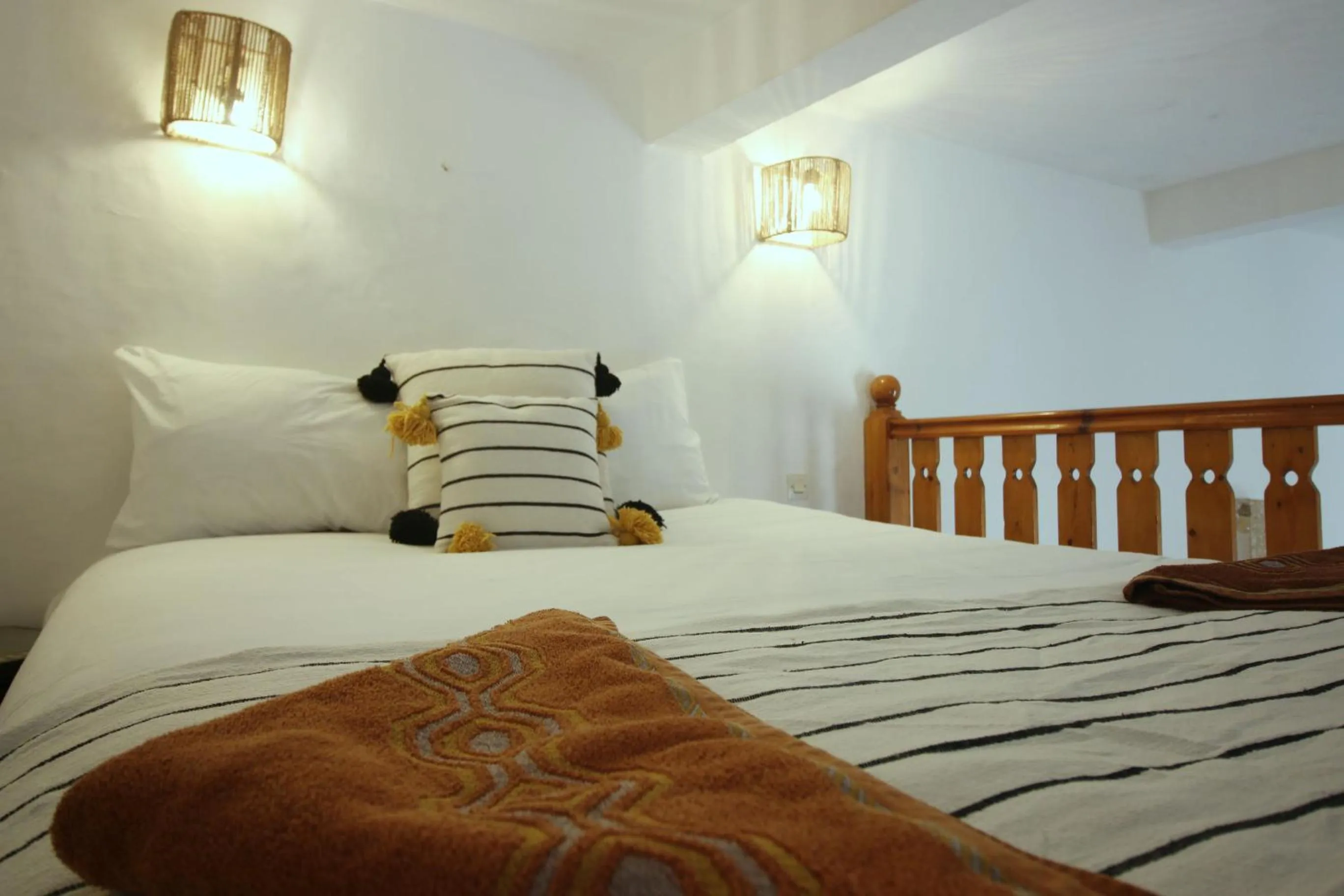 Decorative detail, Bed in Riad Dar Zayna