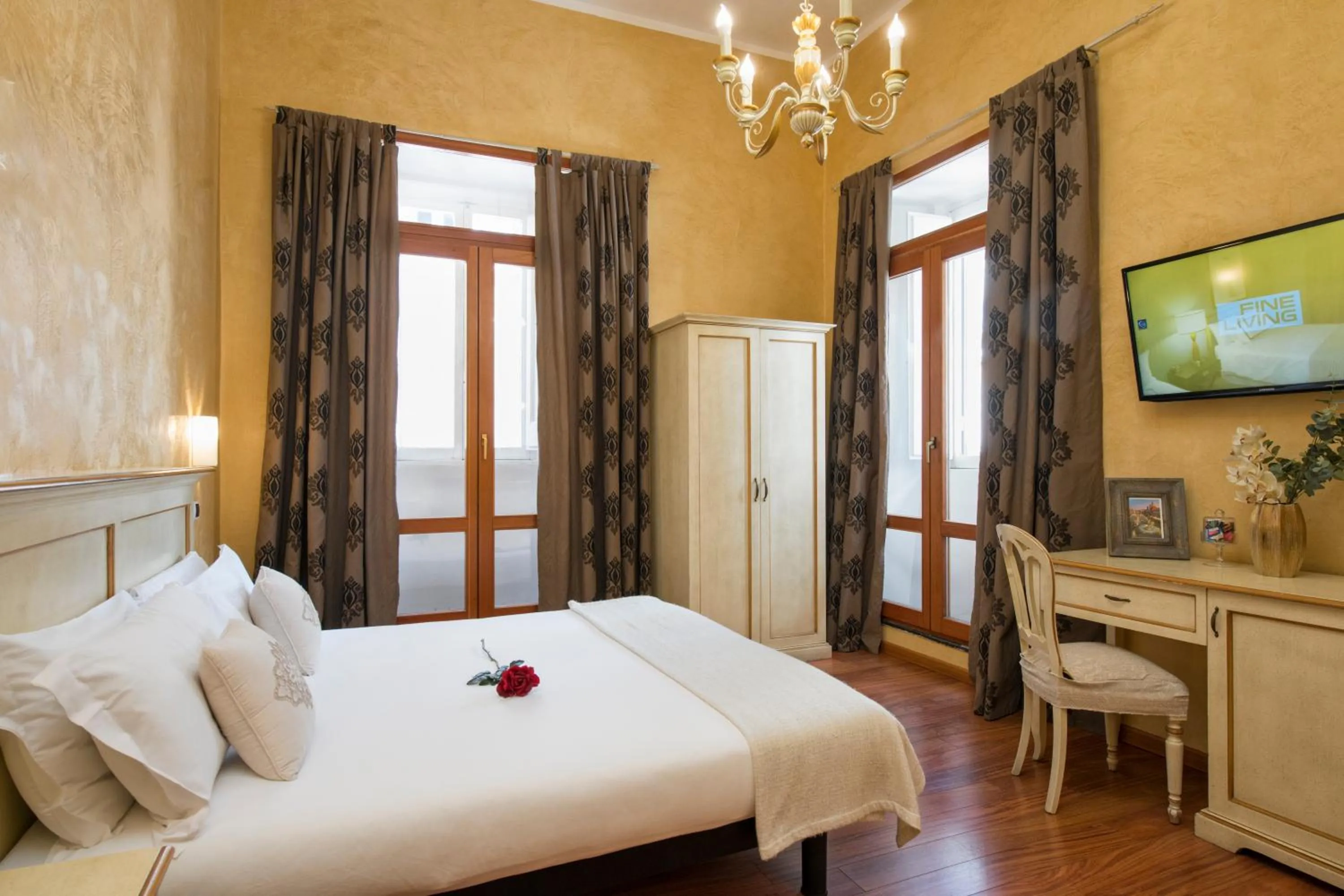 Bed in Navona Tower Relais