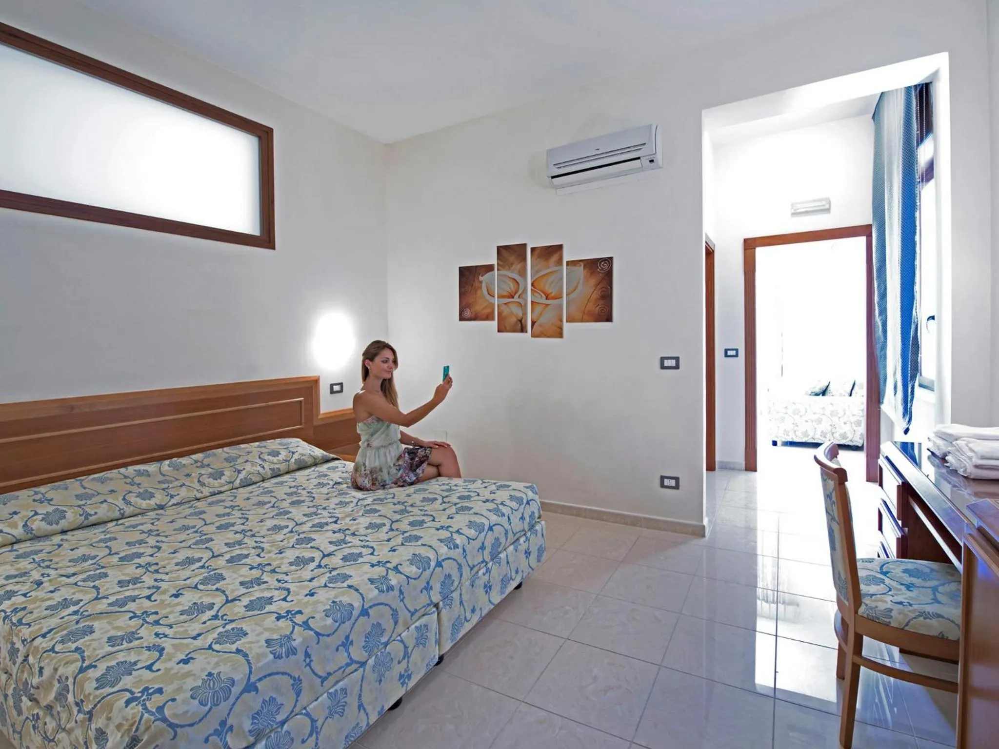 Bed in Albergo Terme Forlenza