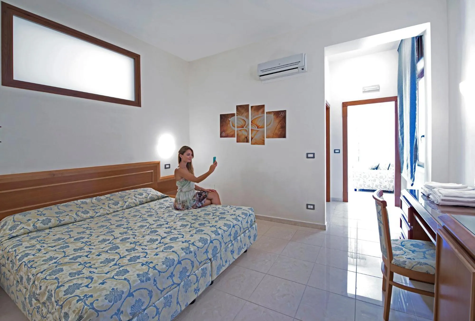 Bedroom, Bed in Albergo Terme Forlenza