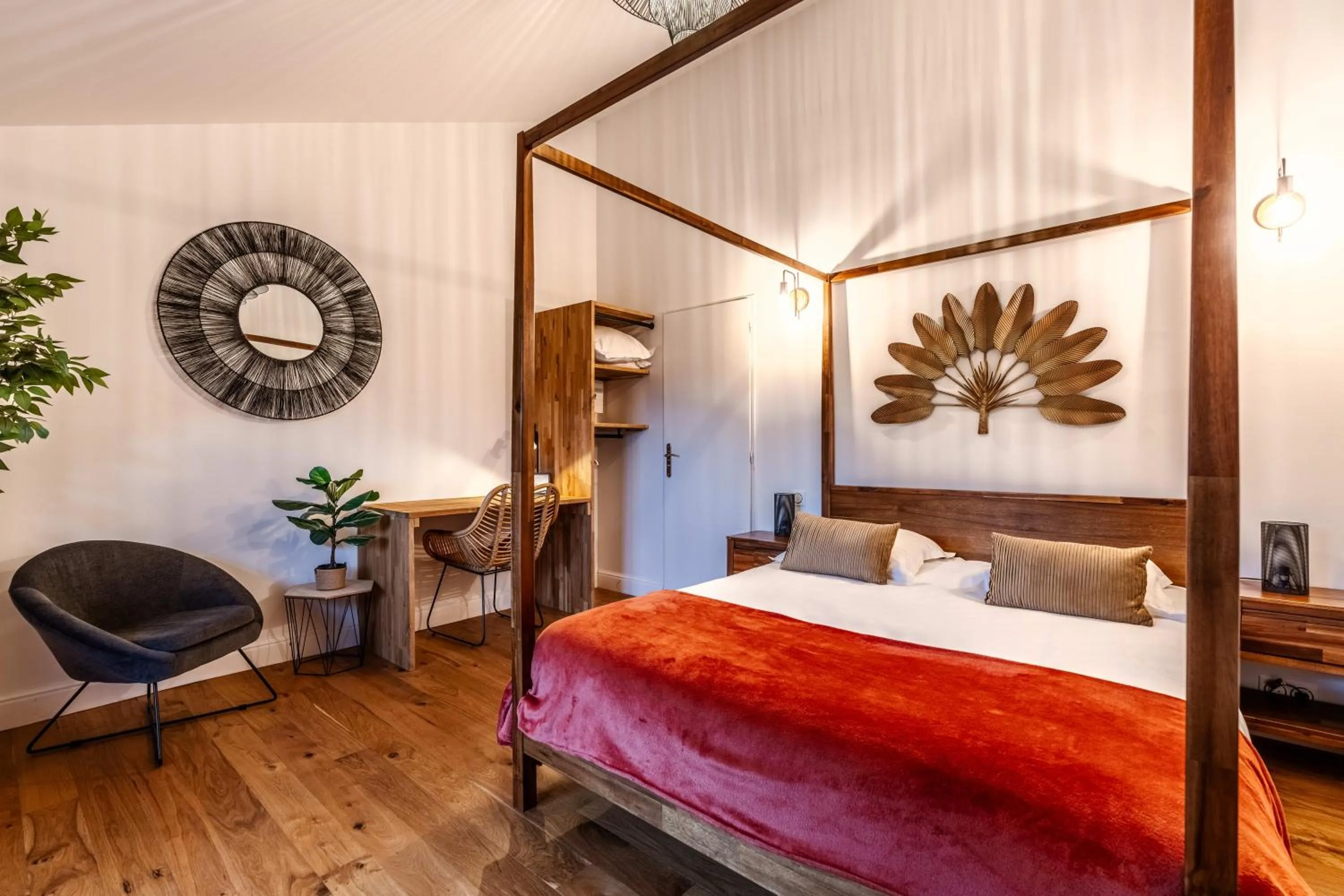 Bed in Hôtel Quai des Pontis