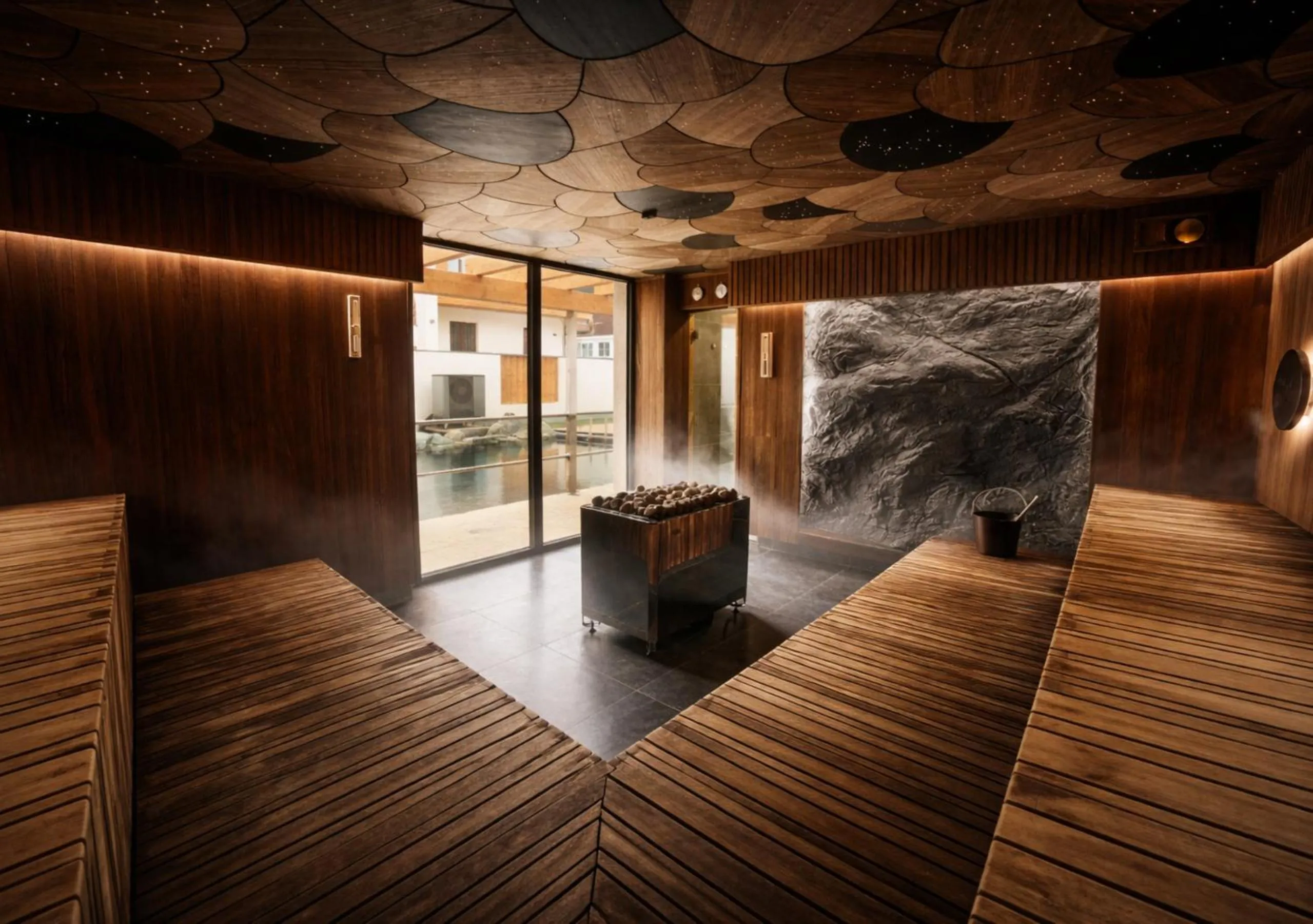 Sauna in Hotel Horal