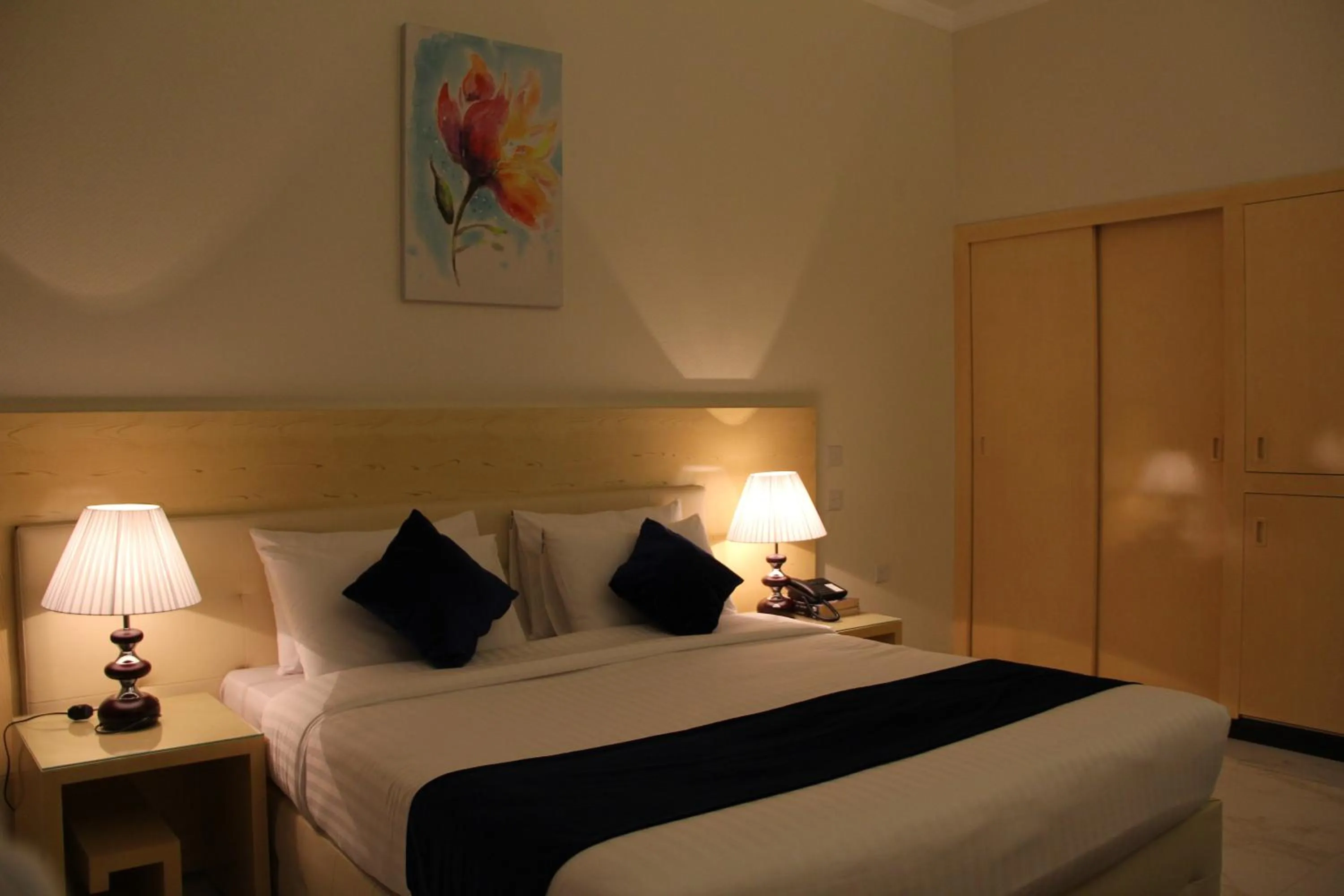 Bed in Bahrain International Hotel