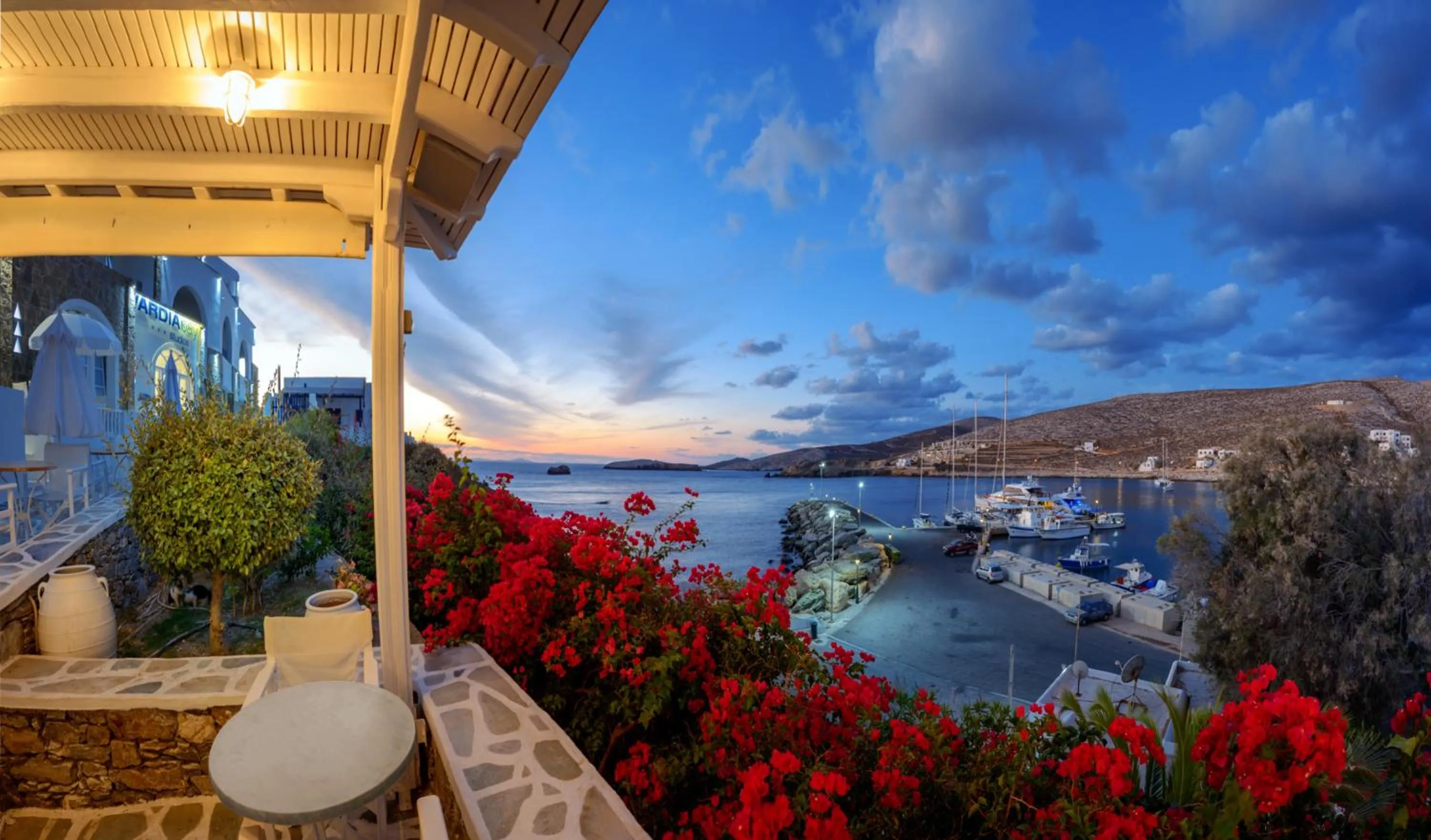 Patio in Vardia Bay Studios