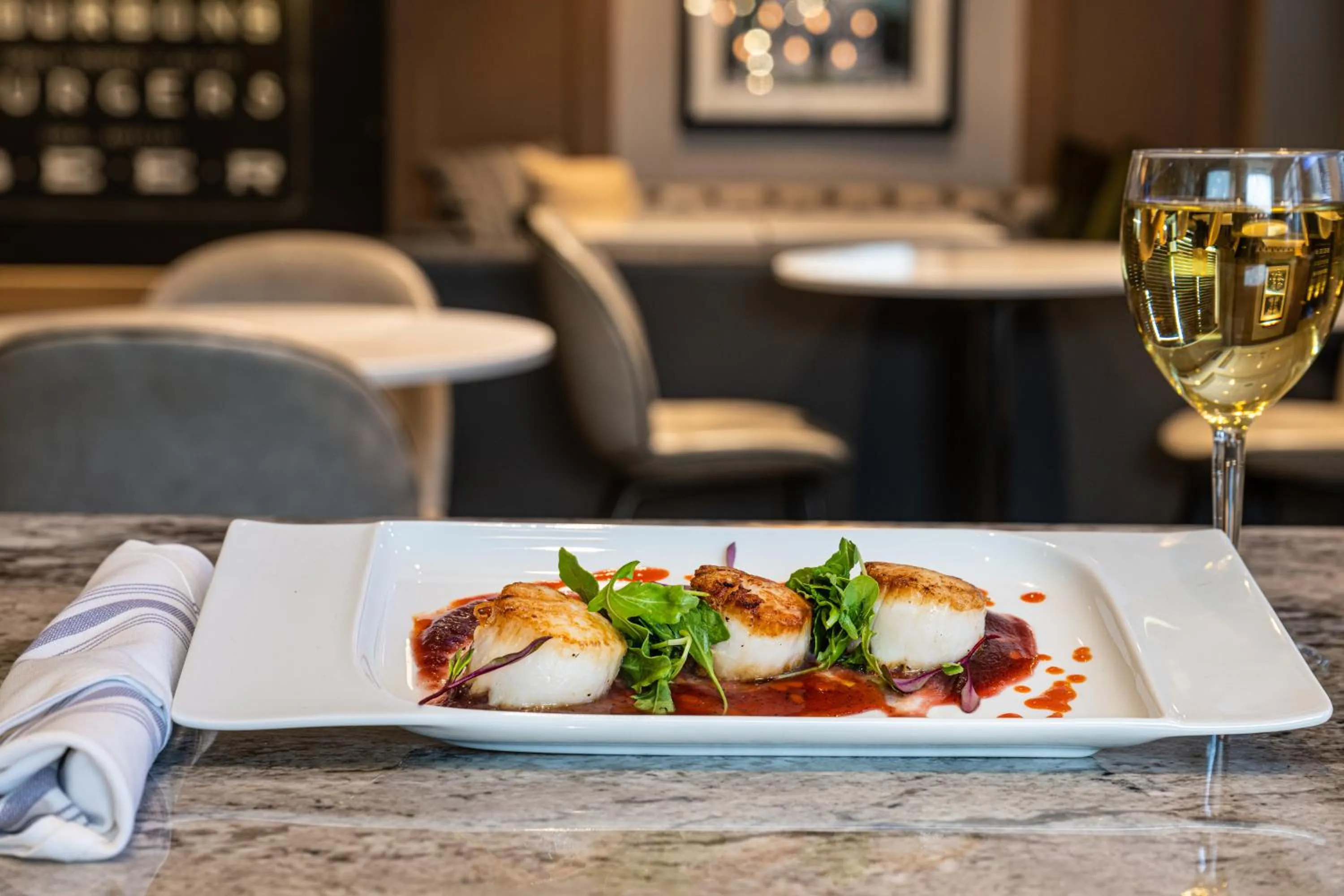 Food and drinks in Marriott Boston Quincy