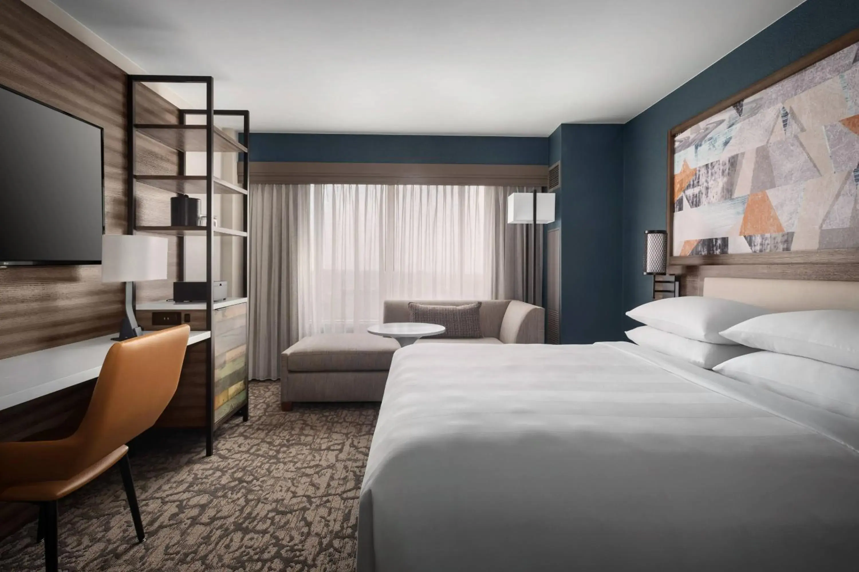 Guest Room, 1 King in Marriott Boston Quincy Guest Room, 1 King in Marriott Boston Quincy