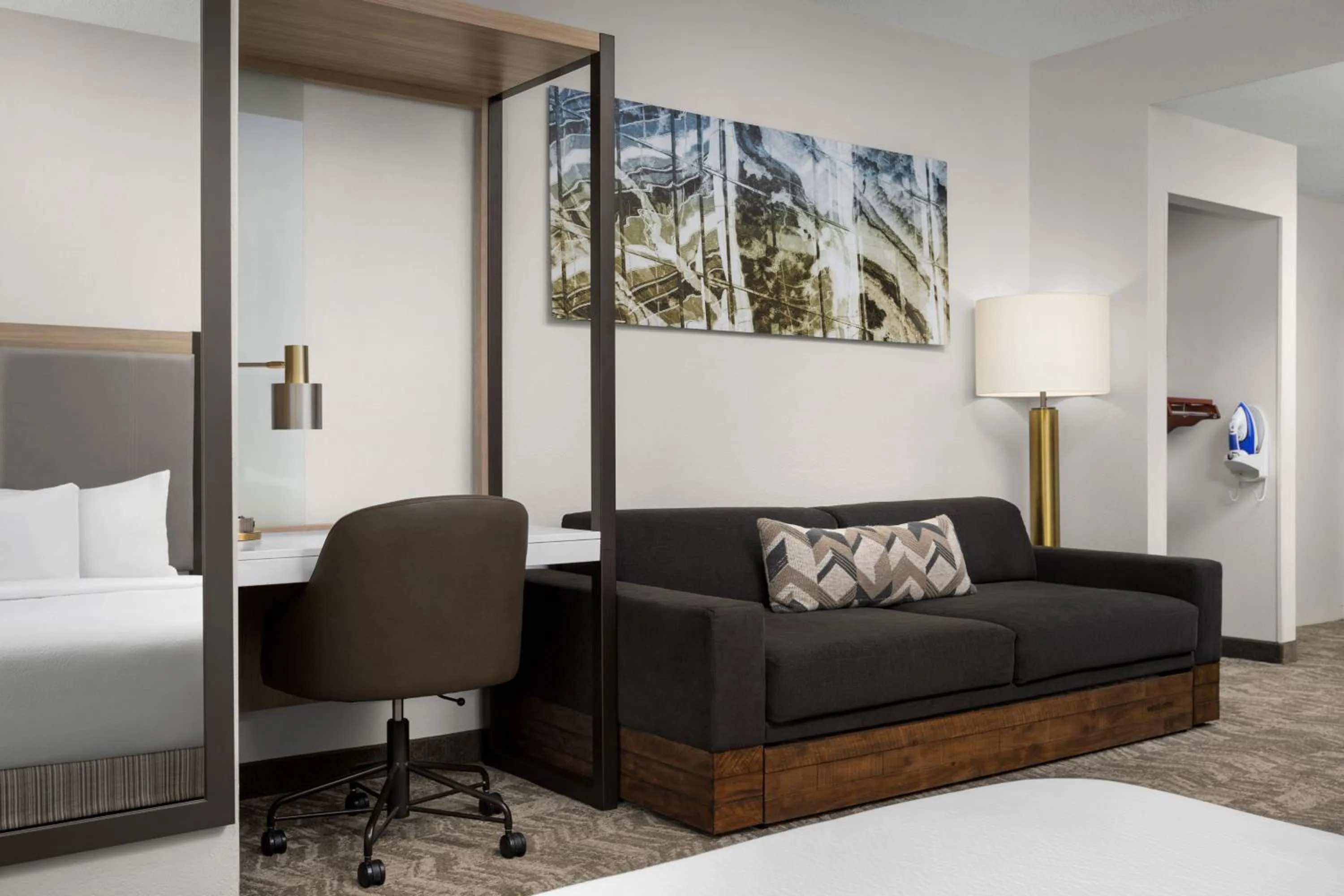 Photo of the whole room, Bed in SpringHill Suites Boston Peabody