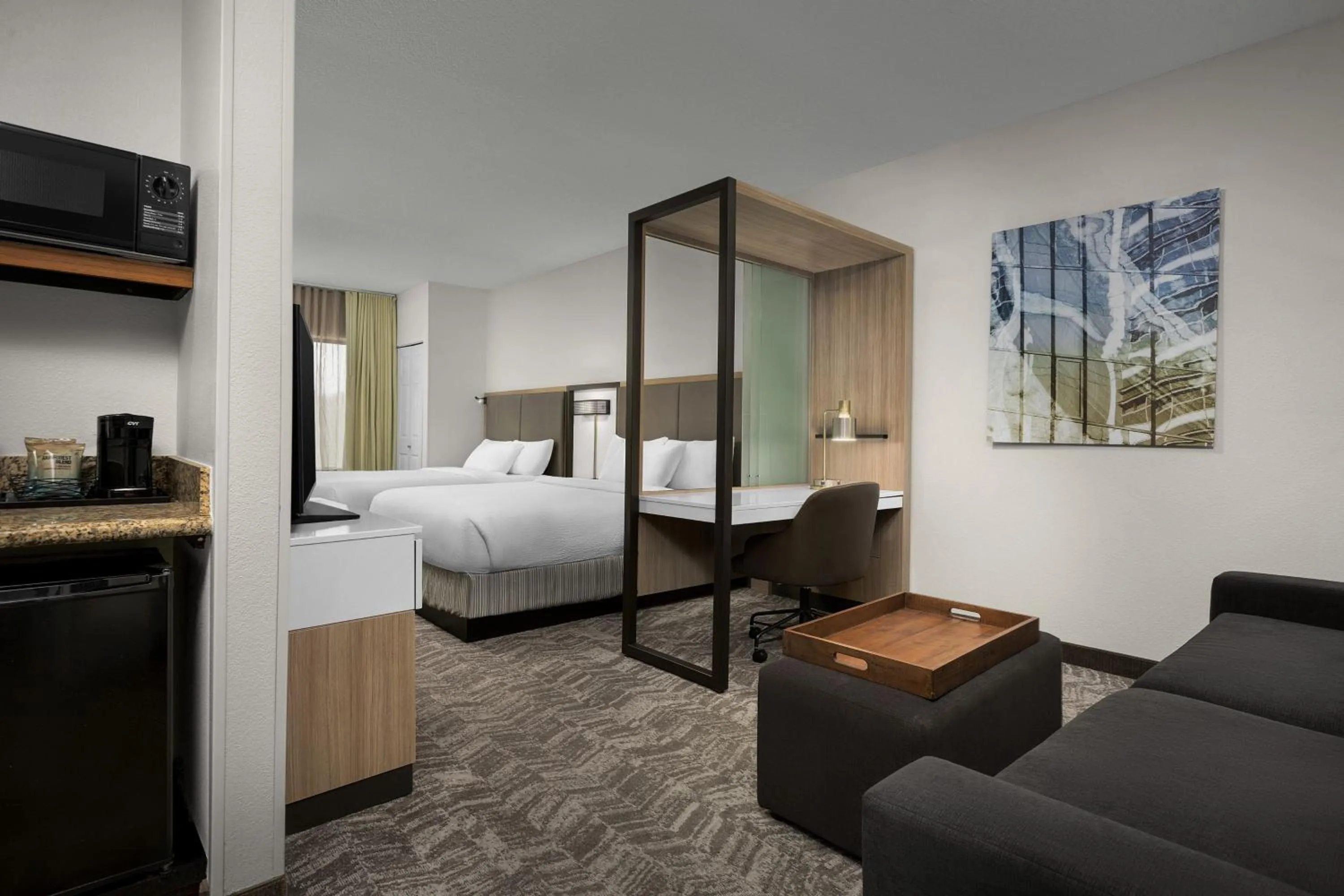 Photo of the whole room, Bed in SpringHill Suites Boston Peabody