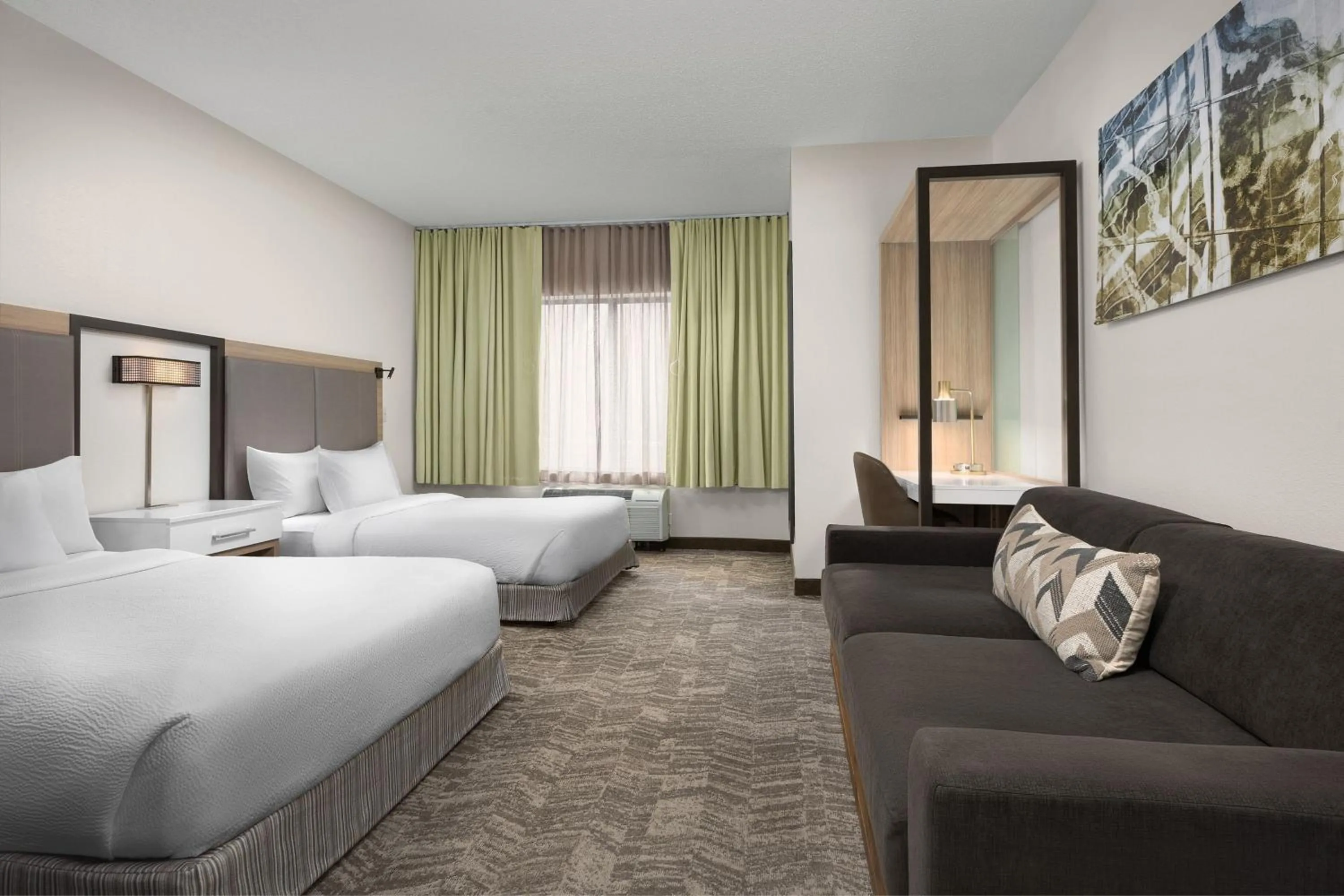 Photo of the whole room, Bed in SpringHill Suites Boston Peabody