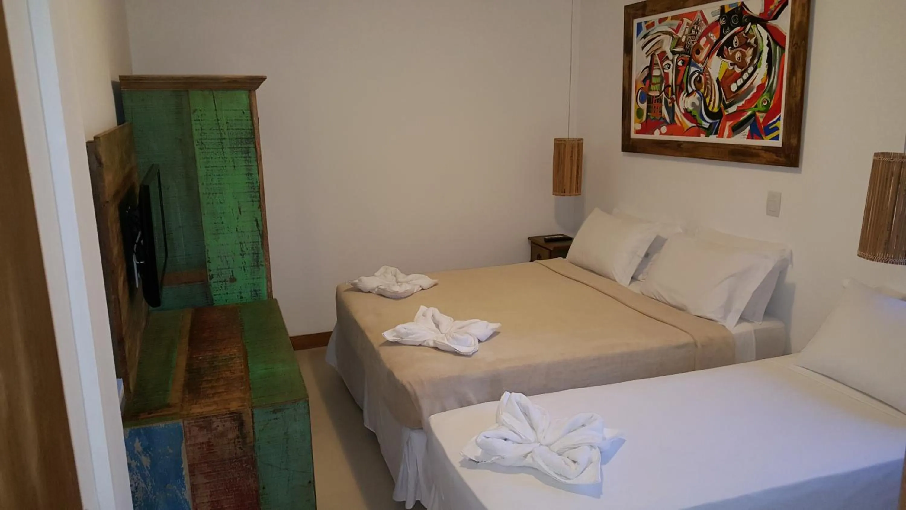 Bed in Pousada João Sol