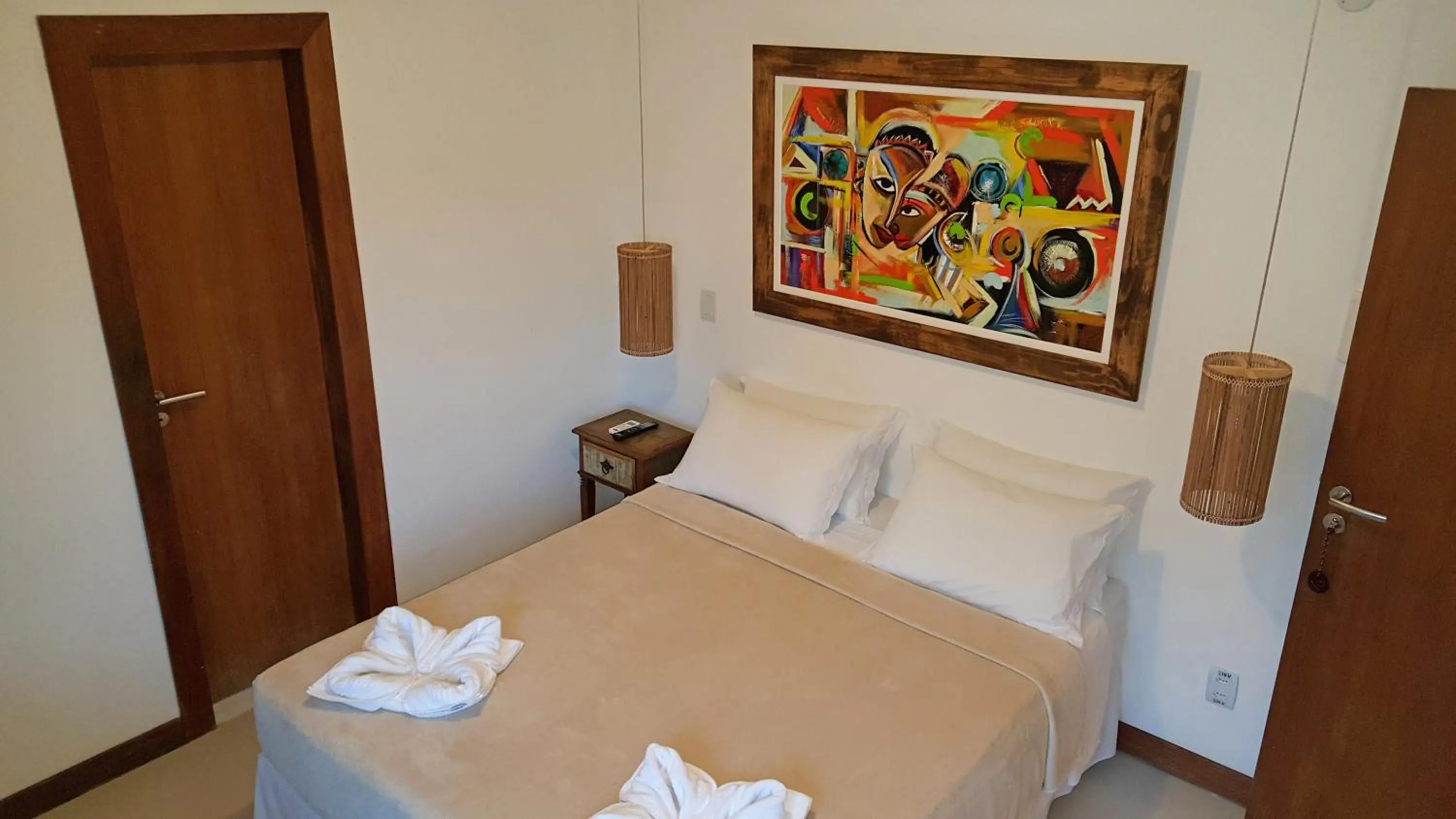 Bed in Pousada João Sol