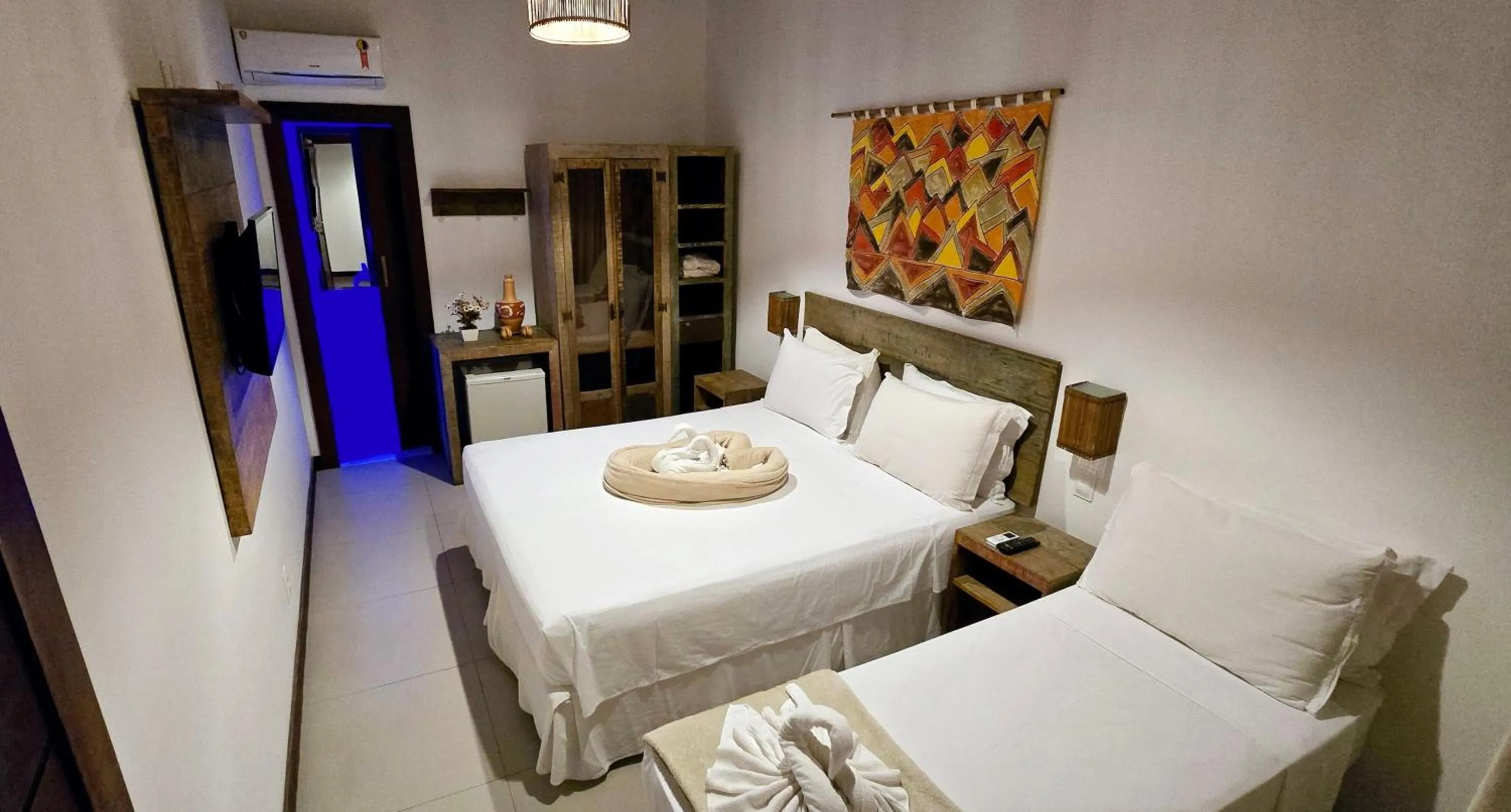 Bed in Pousada João Sol