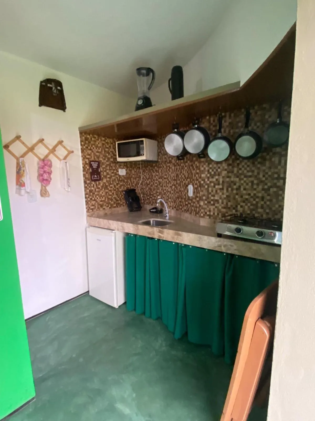 Kitchen or kitchenette in Pousada Barra Velha