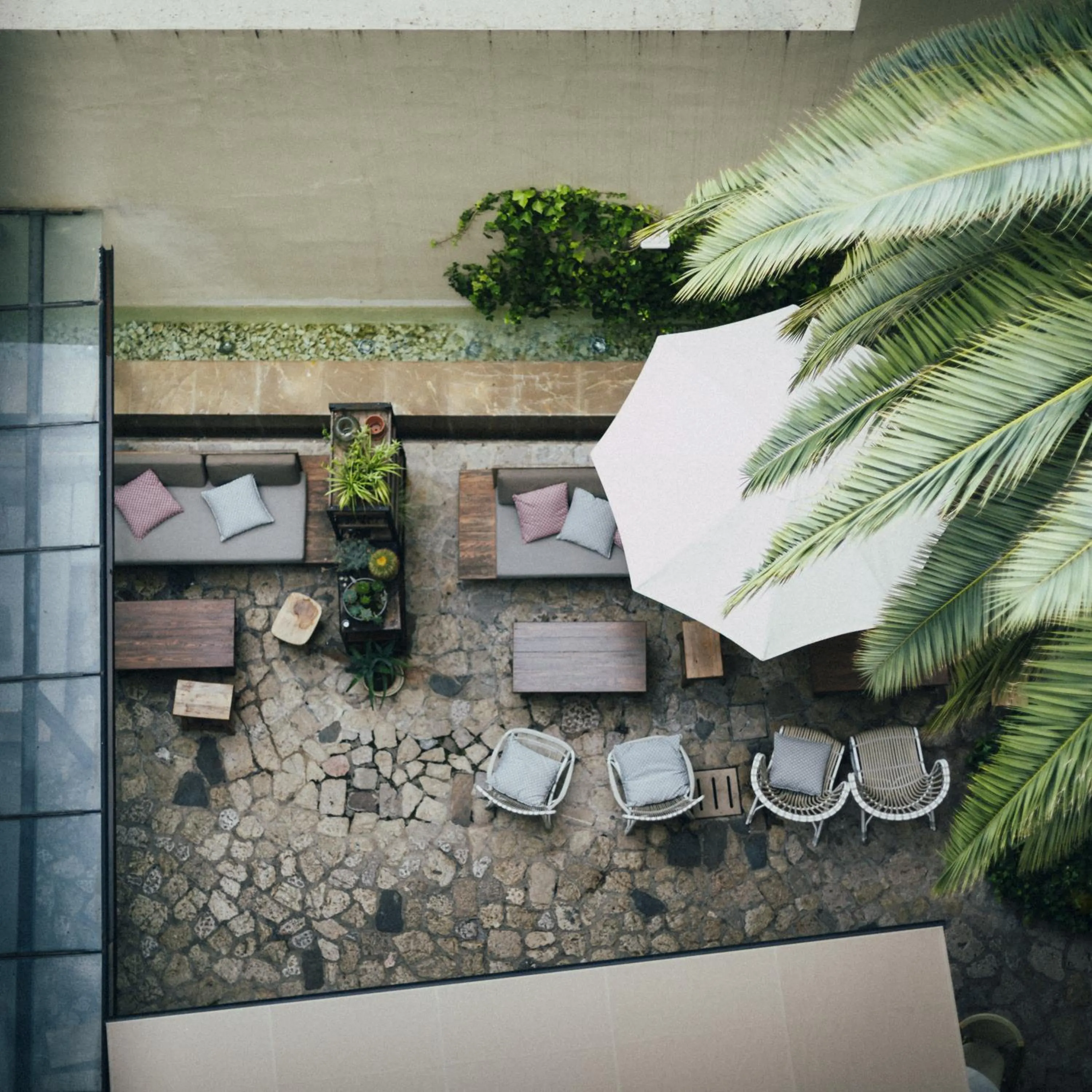 Patio in Petit Palace Hotel Tres
