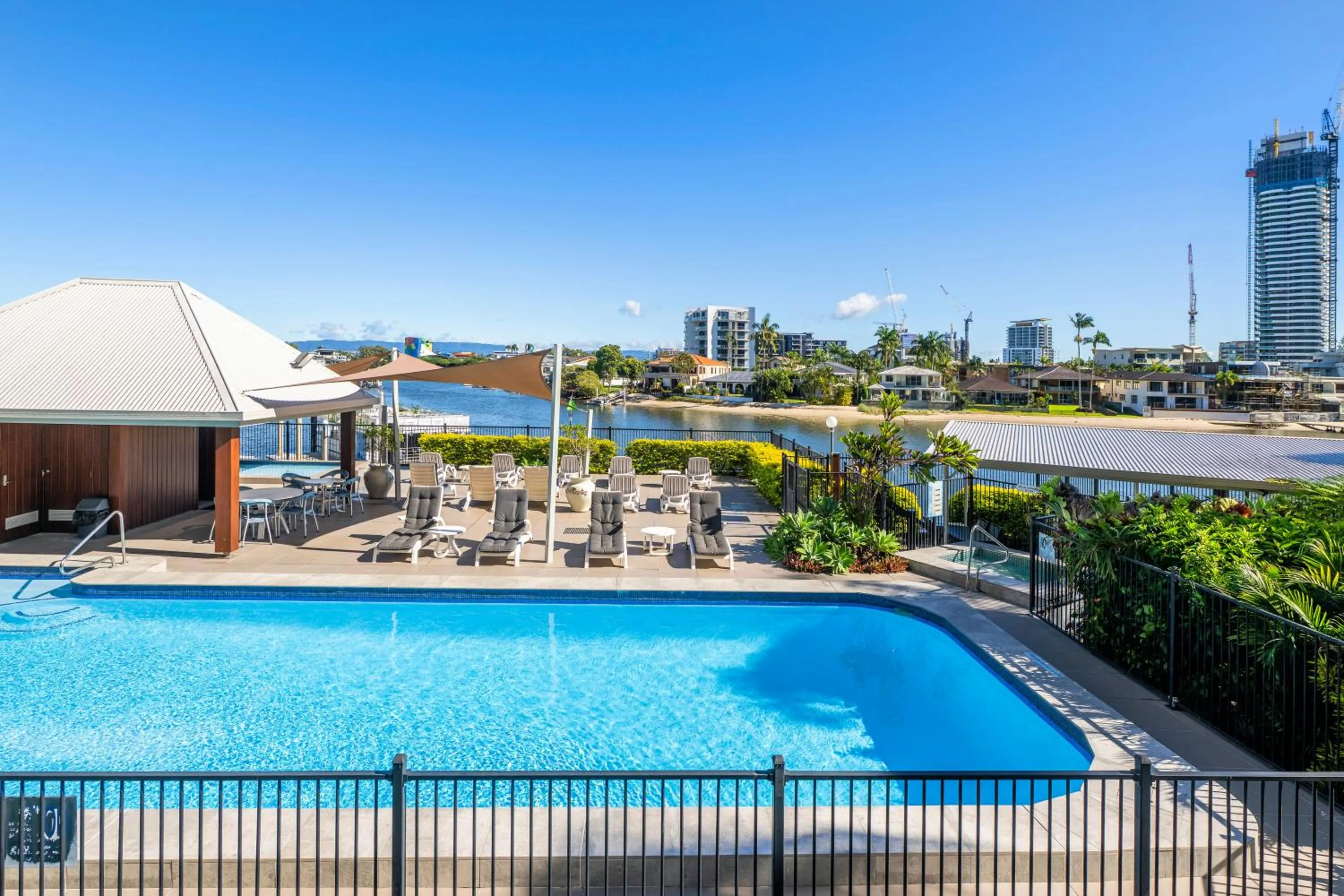 Pool view in Moorings On Cavill Surfers Paradise