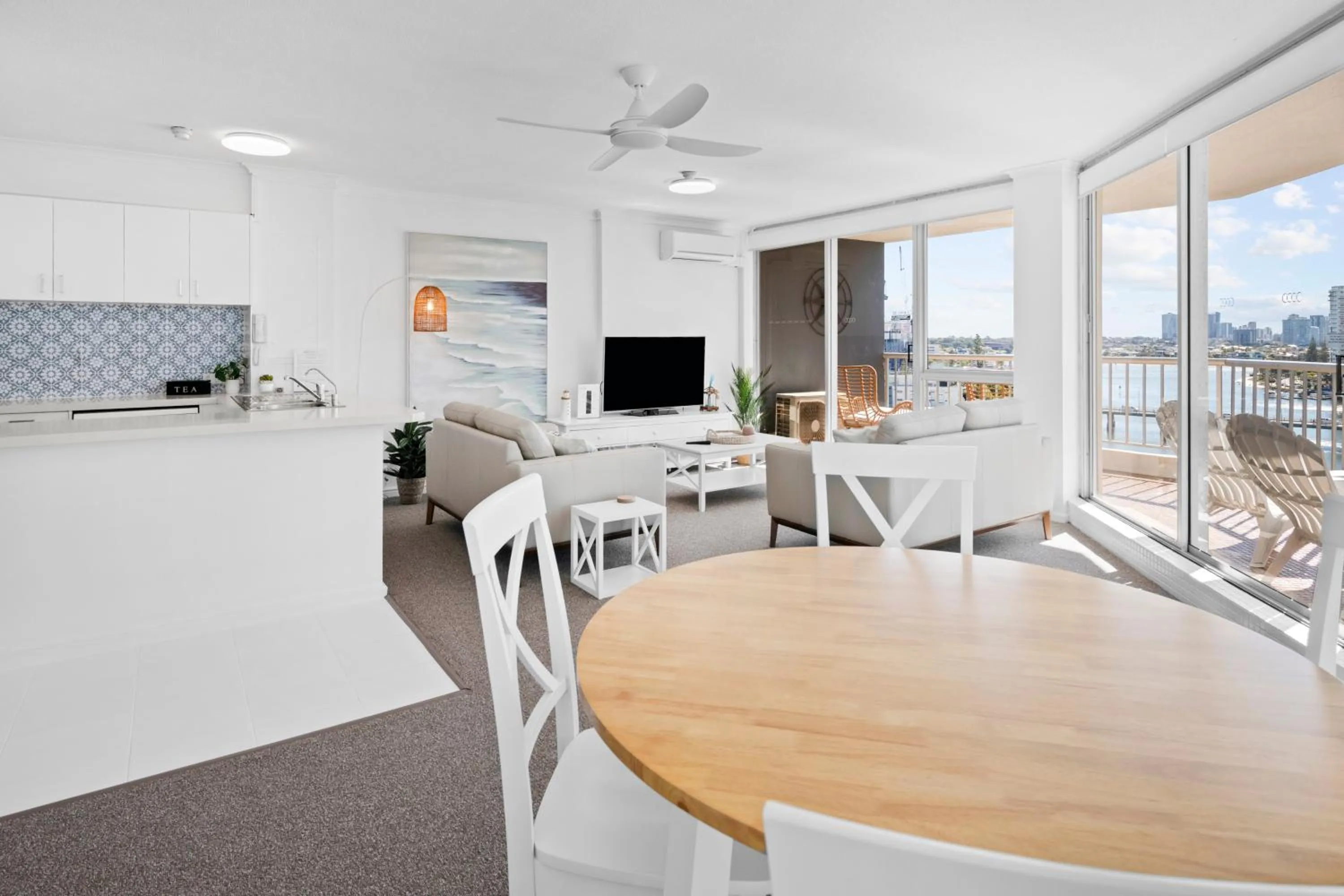 Living room in Moorings On Cavill Surfers Paradise