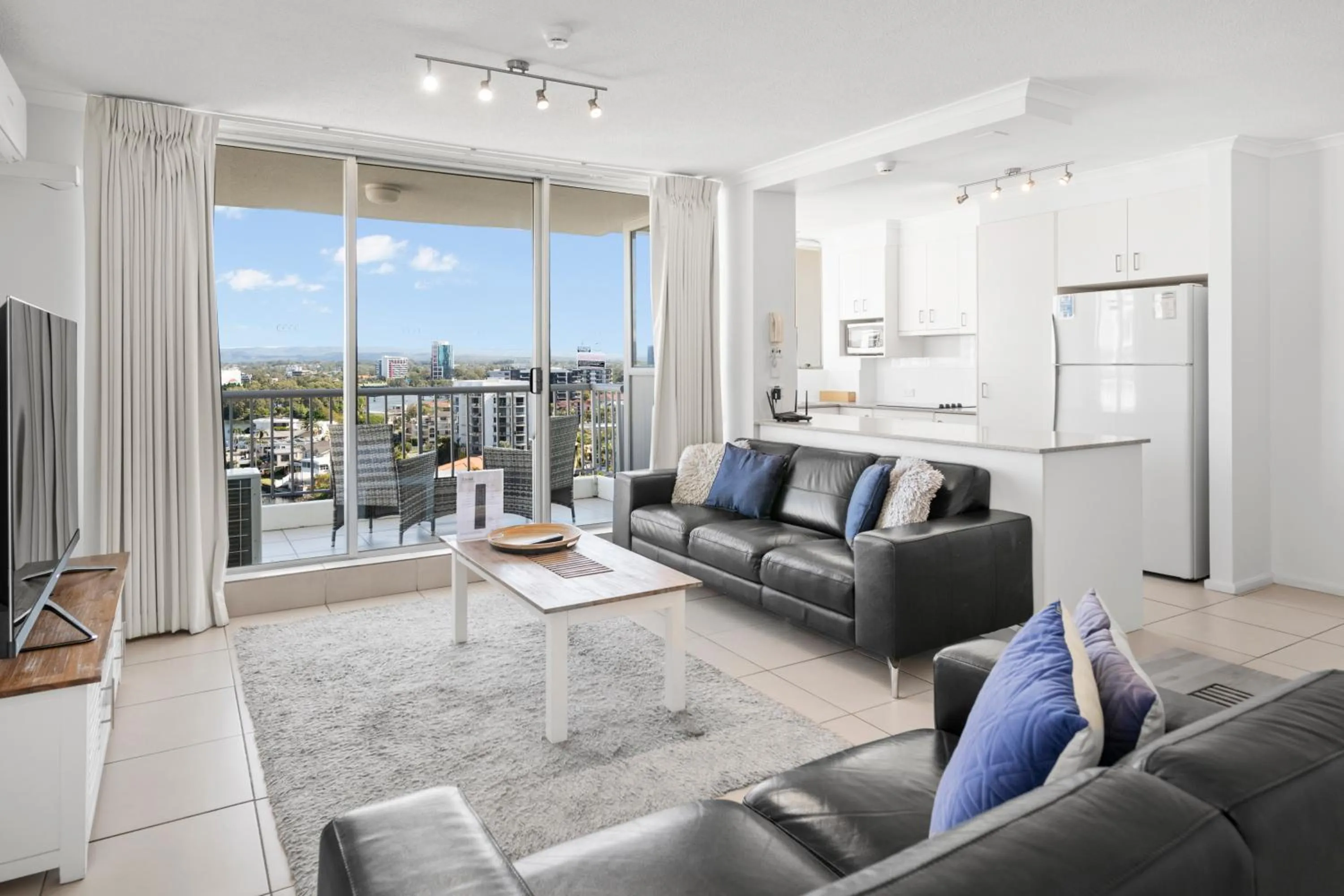 Living room in Moorings On Cavill Surfers Paradise