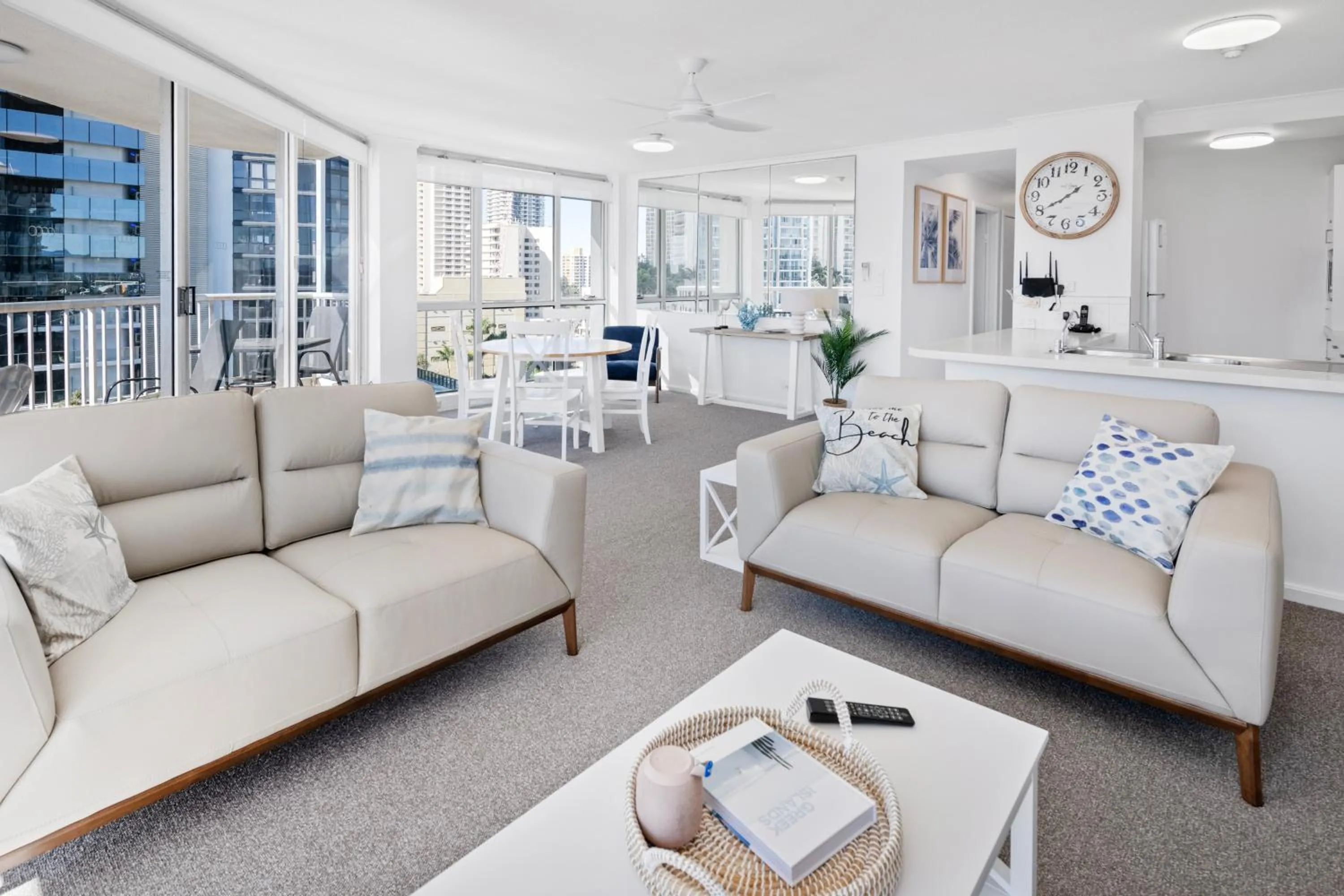 Living room in Moorings On Cavill Surfers Paradise