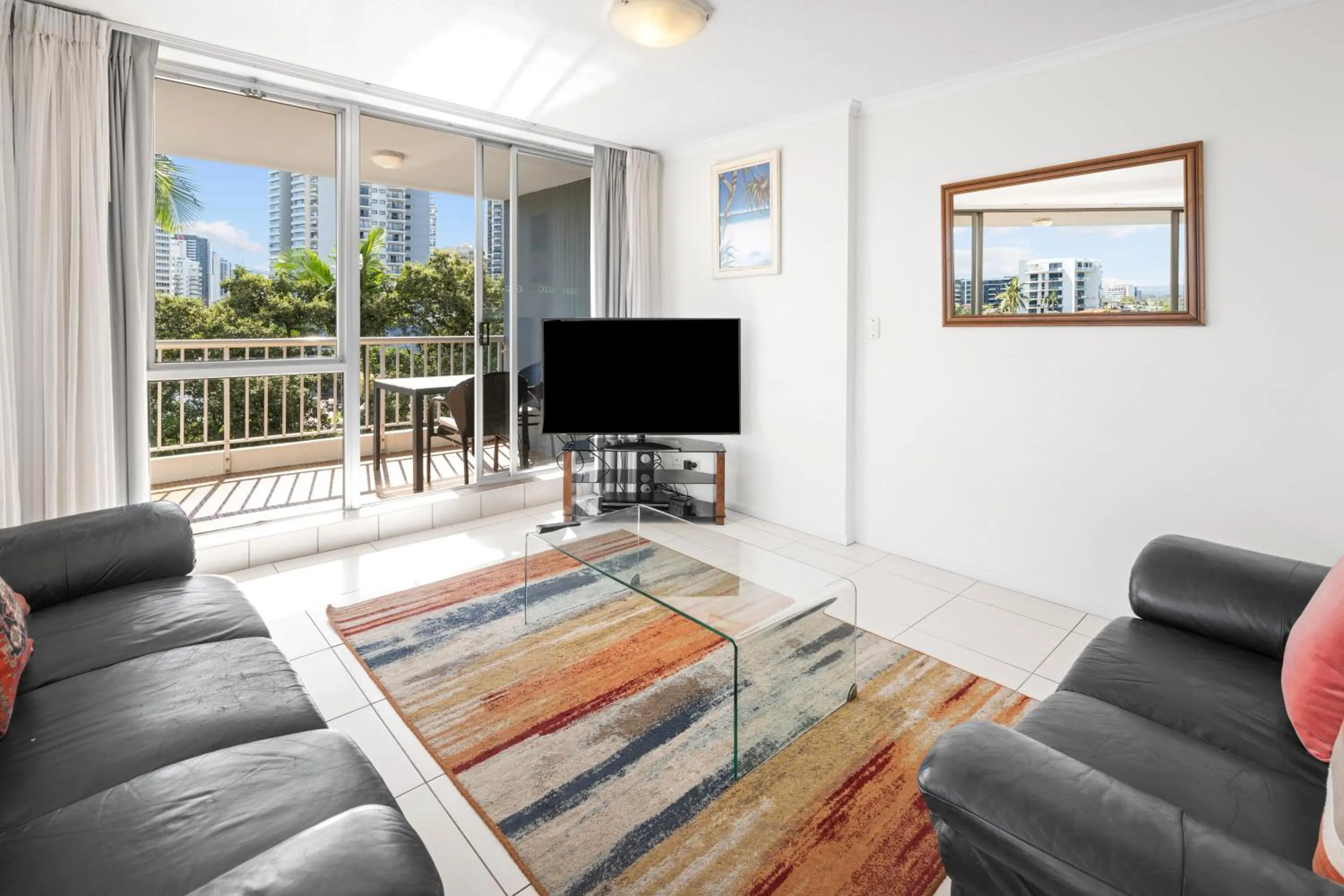 Living room in Moorings On Cavill Surfers Paradise