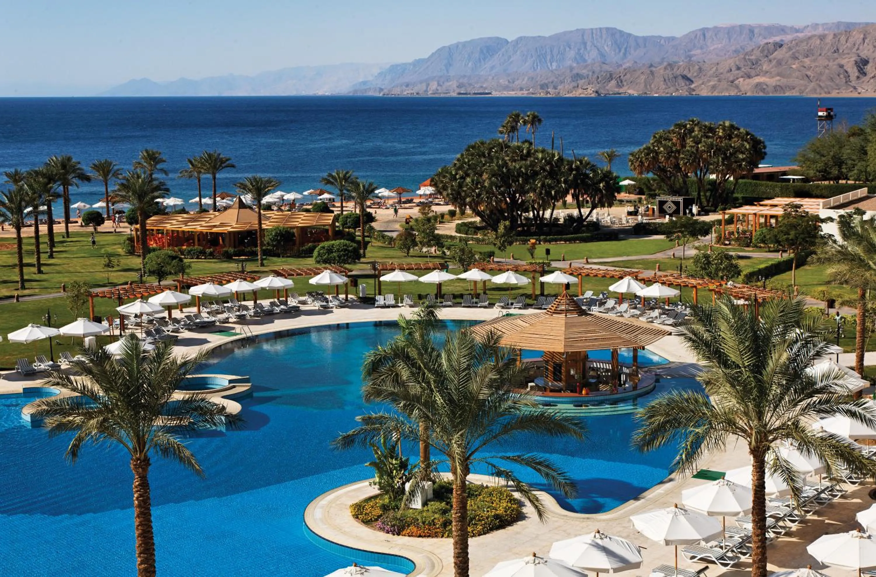 Mountain view in Movenpick Taba Resort & Spa